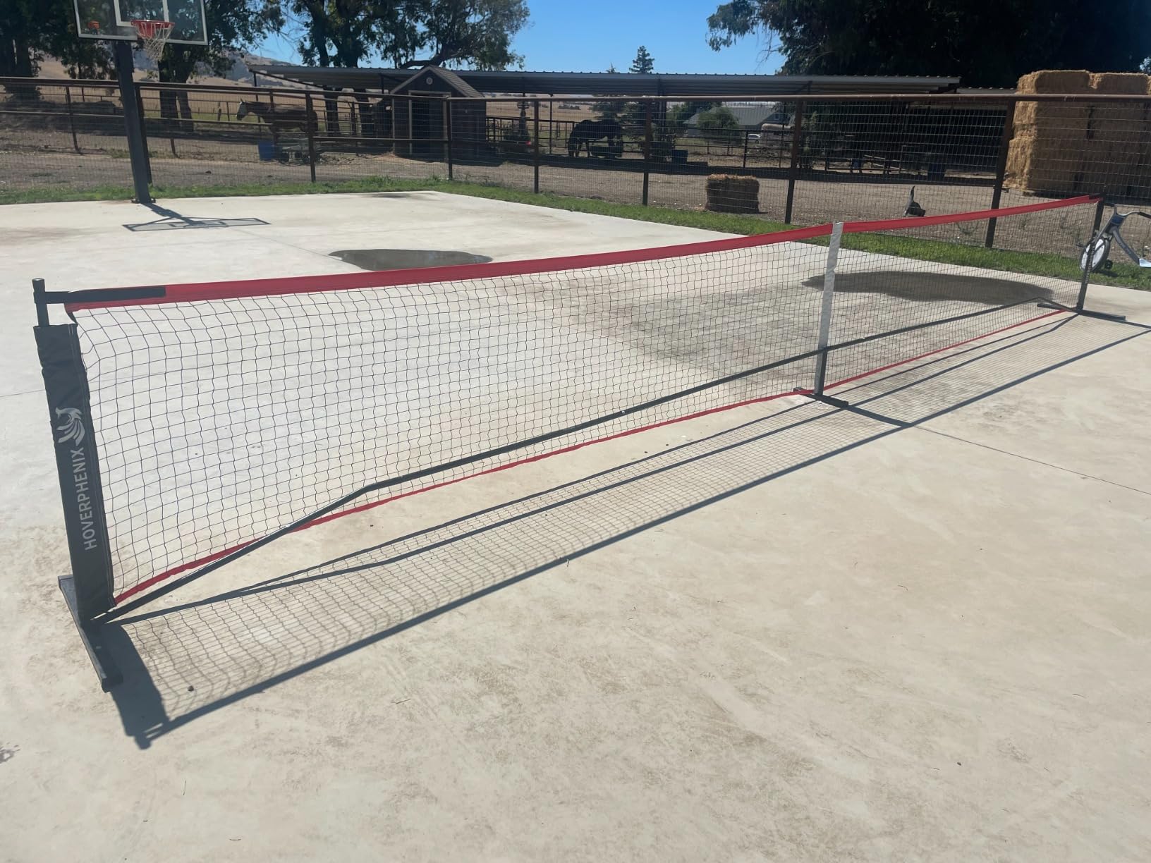 Pickleball Net for Driveway, Portable Pickleball Net System with Regualtion Size 22FT Pickle Ball Net, Outdoor Pickleballs, Carry Bag, Weather Resistant Metal Frame customer photo 1