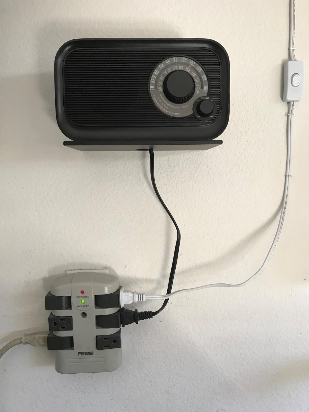 AM FM Radio with Best Reception, Bluetooth Speaker Portable Radio, DSP Plug in Wall,Battery Operated or AC Power with Headphone Jack, Large Tuning Knob for Home Kitchen Outdoor, Black customer photo 1