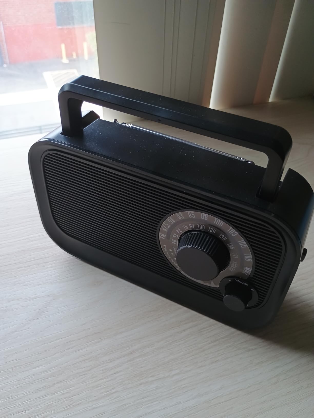 AM FM Radio with Best Reception, Bluetooth Speaker Portable Radio, DSP Plug in Wall,Battery Operated or AC Power with Headphone Jack, Large Tuning Knob for Home Kitchen Outdoor, Black customer photo 2