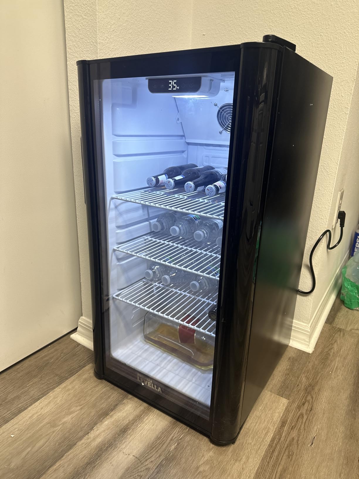 PremiumLevella PRF65DX Single Door Merchandiser Refrigerator-Upright Beverage Cooler-6.5 cu ft-Silver, 6.5 cu.ft. Single Swing Door customer photo 2