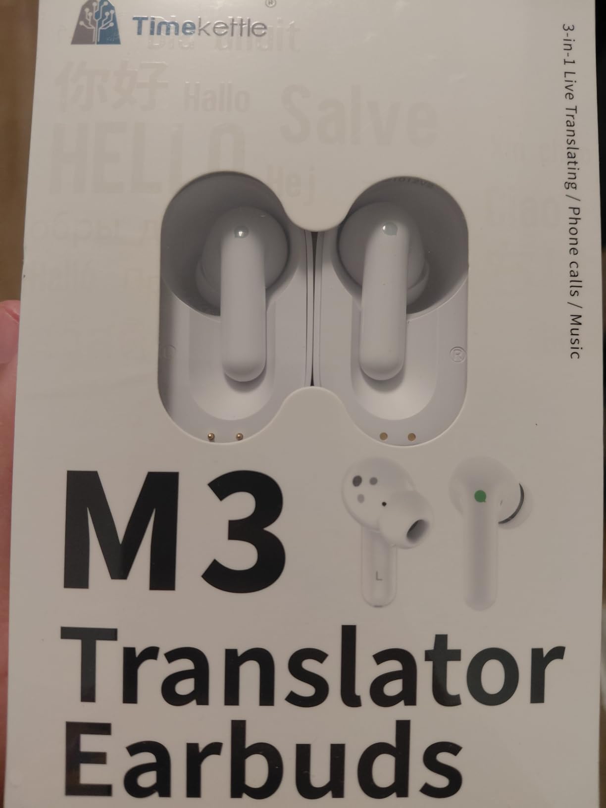 Timekettle M3 3 in 1 Language Translation Earbuds,43 Languages & 96 Accents, Offline Translator, No Subscription,for Exploring Expat Life Freely, APP Compatible with iOS & Android customer photo 1