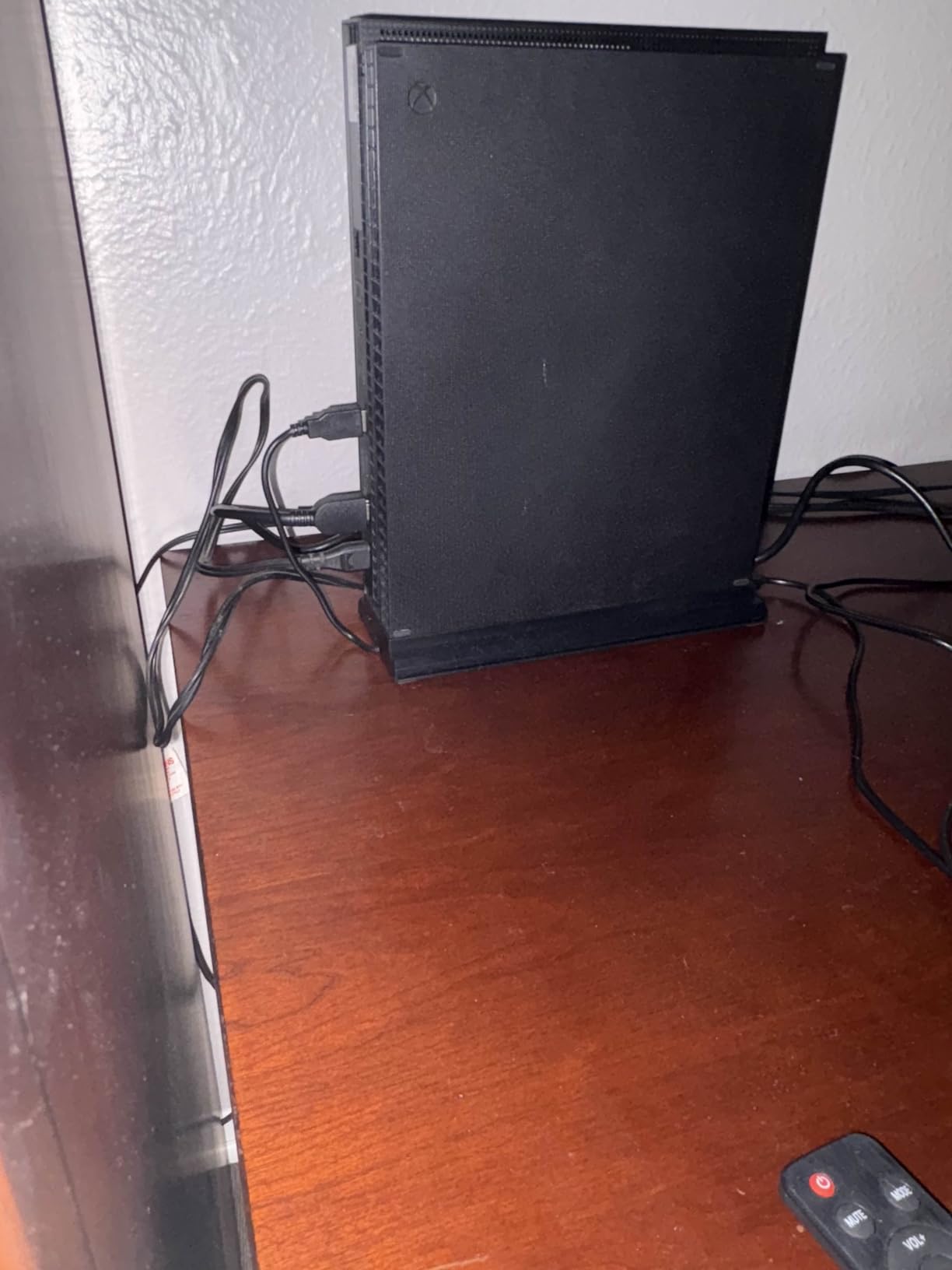 Mcbazel Vertical Cooling Stand for Xbox One X, Cooling Fan Stand with 3 USB Ports and Light Bar Compatible with Xbox One X Console Only - Black customer photo 1