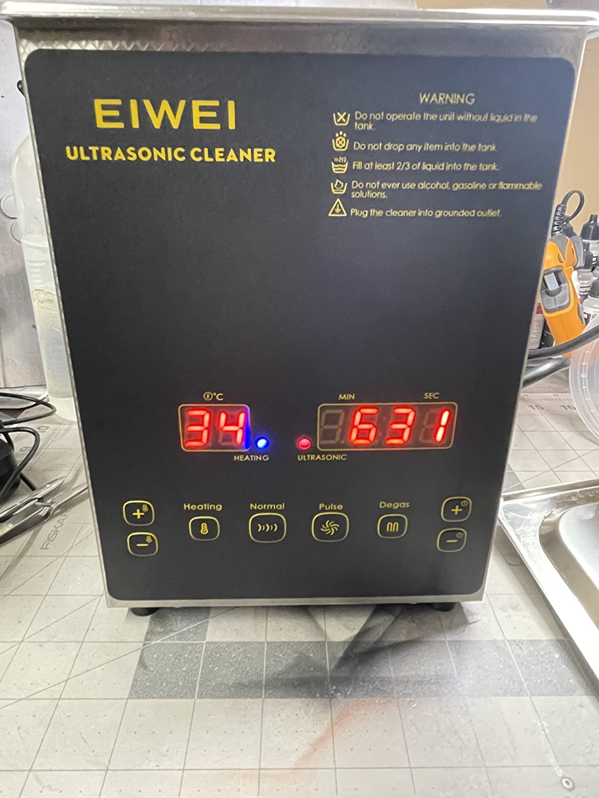 6L Ultrasonic Cleaner Dual-Frequency Professional Digital Stainless Steel Cleaning Machine with Heater Timer for Carburetor, Parts, Circuit Board, Glasses, Denture,Jewelry customer photo 2