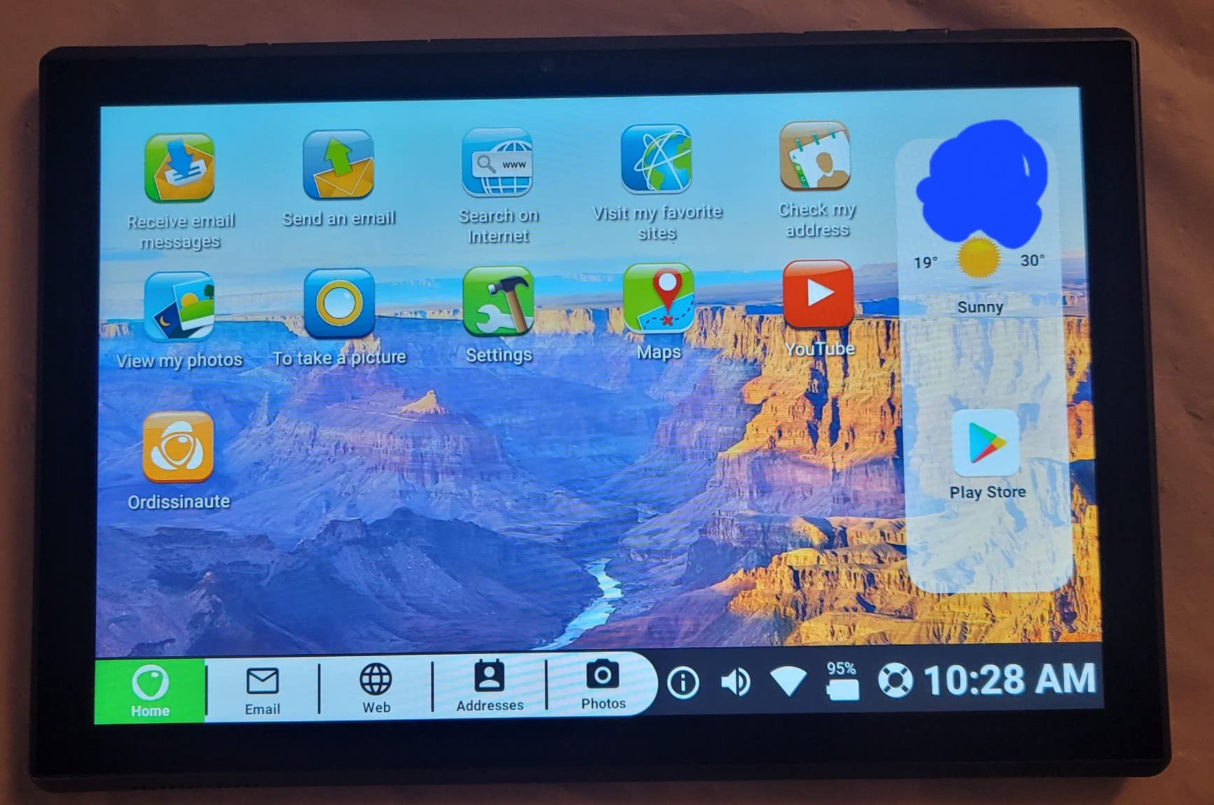 Pix Star Touch Easy to Use Tablet for Seniors, Touch Screen & Simple Interface - WiFi - 10.1 Inches customer photo 2