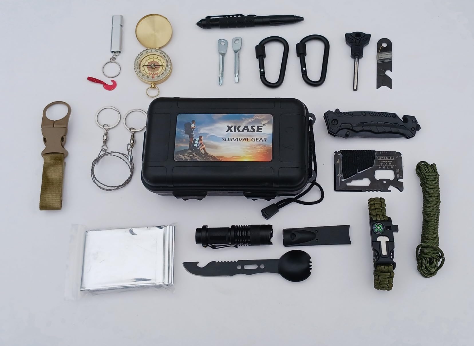 Survival Kit, Gifts for Men Dad Husband - Emergency Survival Gear and Equipment 19 in 1, Fishing Hunting Birthday for Men, Camping Accessories customer photo 1