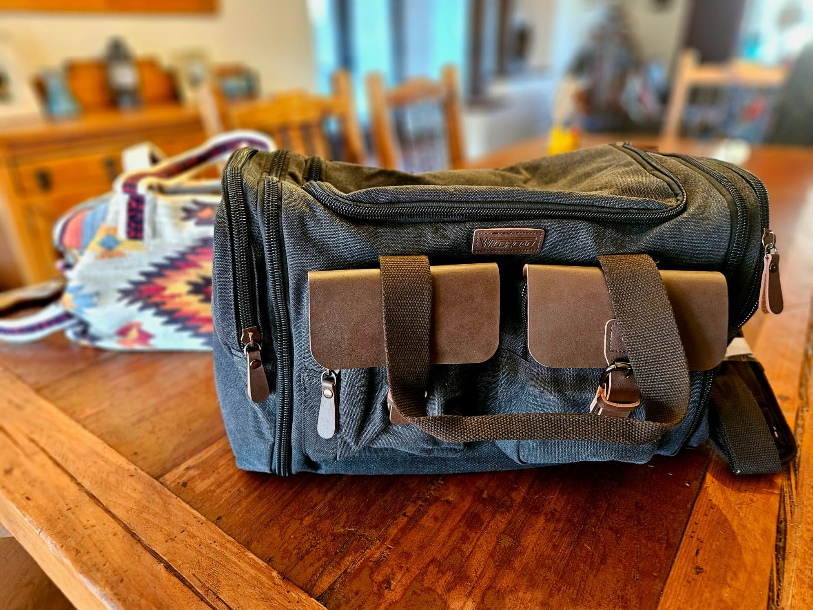 Waxed Canvas Duffle Bag - 50L Waterproof Weekender Overnight Travel Bag customer photo 2