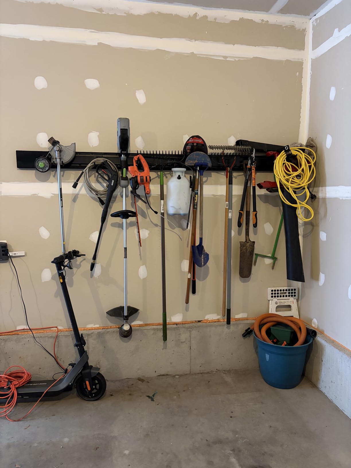 UUP 48 Inch Garage Tool Organizer Wall Mount, 440lbs Garden Garage Storage Garage Organization with Adjustable Heavy Duty Hanging Hooks, Yard Rack Hanger System Shovel Rake Broom Ladder Holder, Men Gift customer photo 2