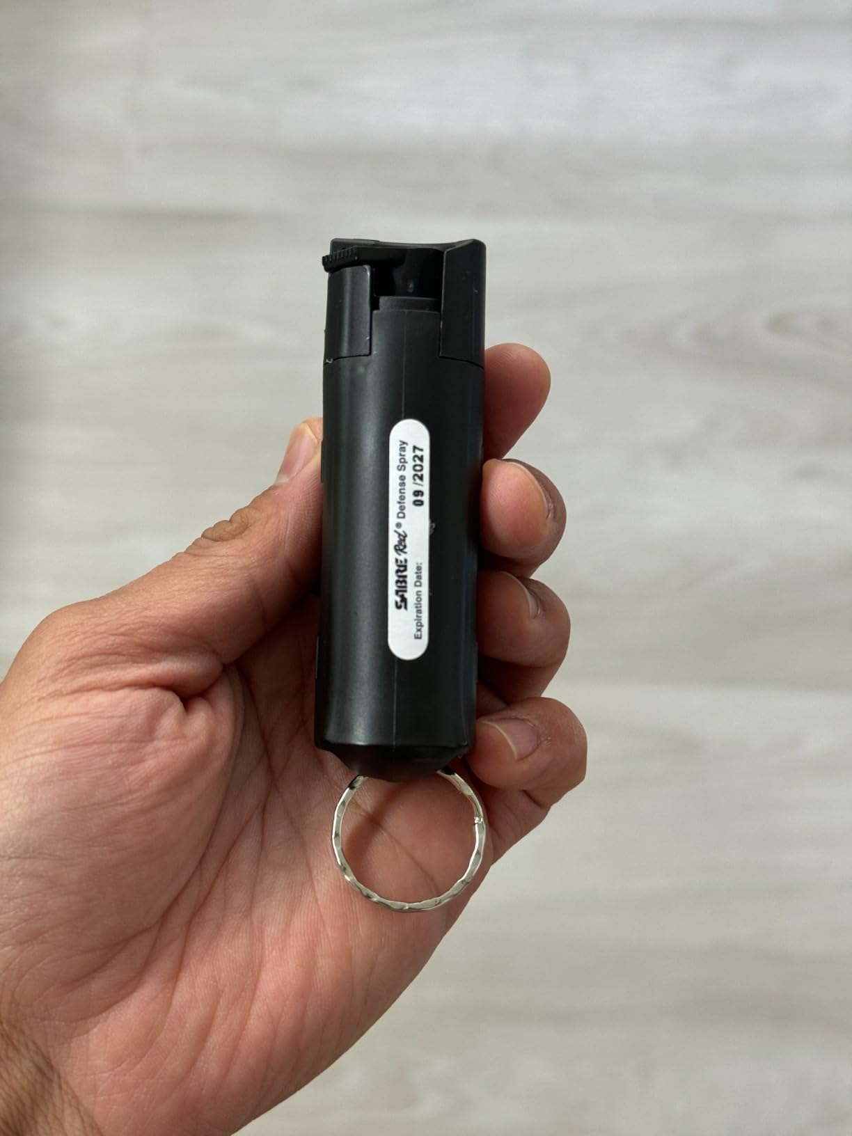 SABRE Pepper Spray - Quick Release Keychain for Easy Carry & Fast Access, Max Police Strength Self Defense OC Spray With UV Dye, 10 Sec. Spray Time, Finger Grip - Faster Aim, 0.54 fl oz, Secure Safety customer photo 2