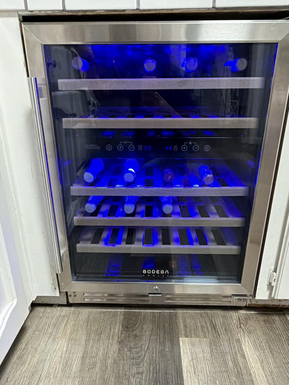 BODEGA 24 Inch Wine Cooler, 154 Bottle Refrigerator, Freestanding Wine Fridge with Intelligent Temperature Memory and Humidity Control customer photo 2