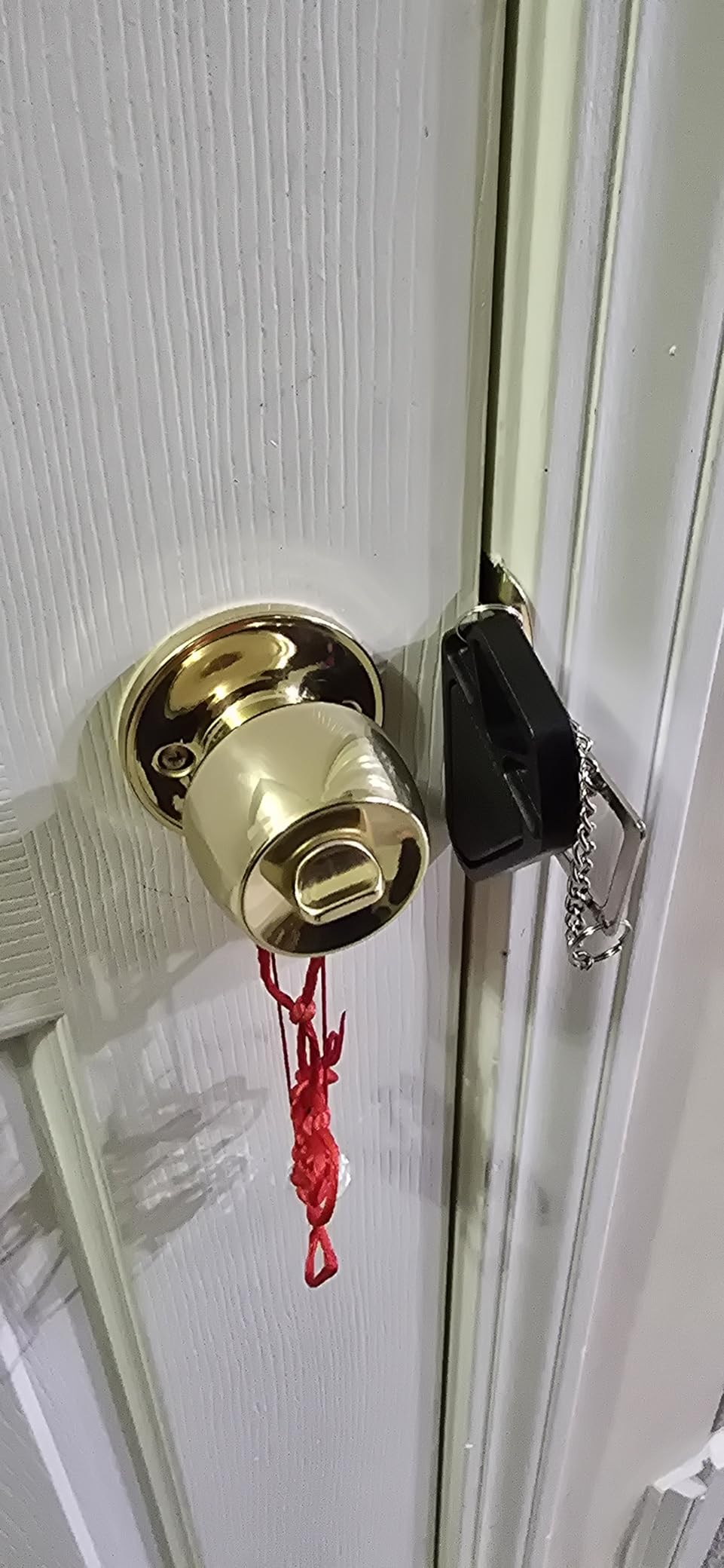 HELEMAN Portable Door Lock for Travel Essential: 4Pack Upgraded Hotel Home Security Safety Locks from Inside Apartment Traveling Front Door Room Security Devices customer photo 1