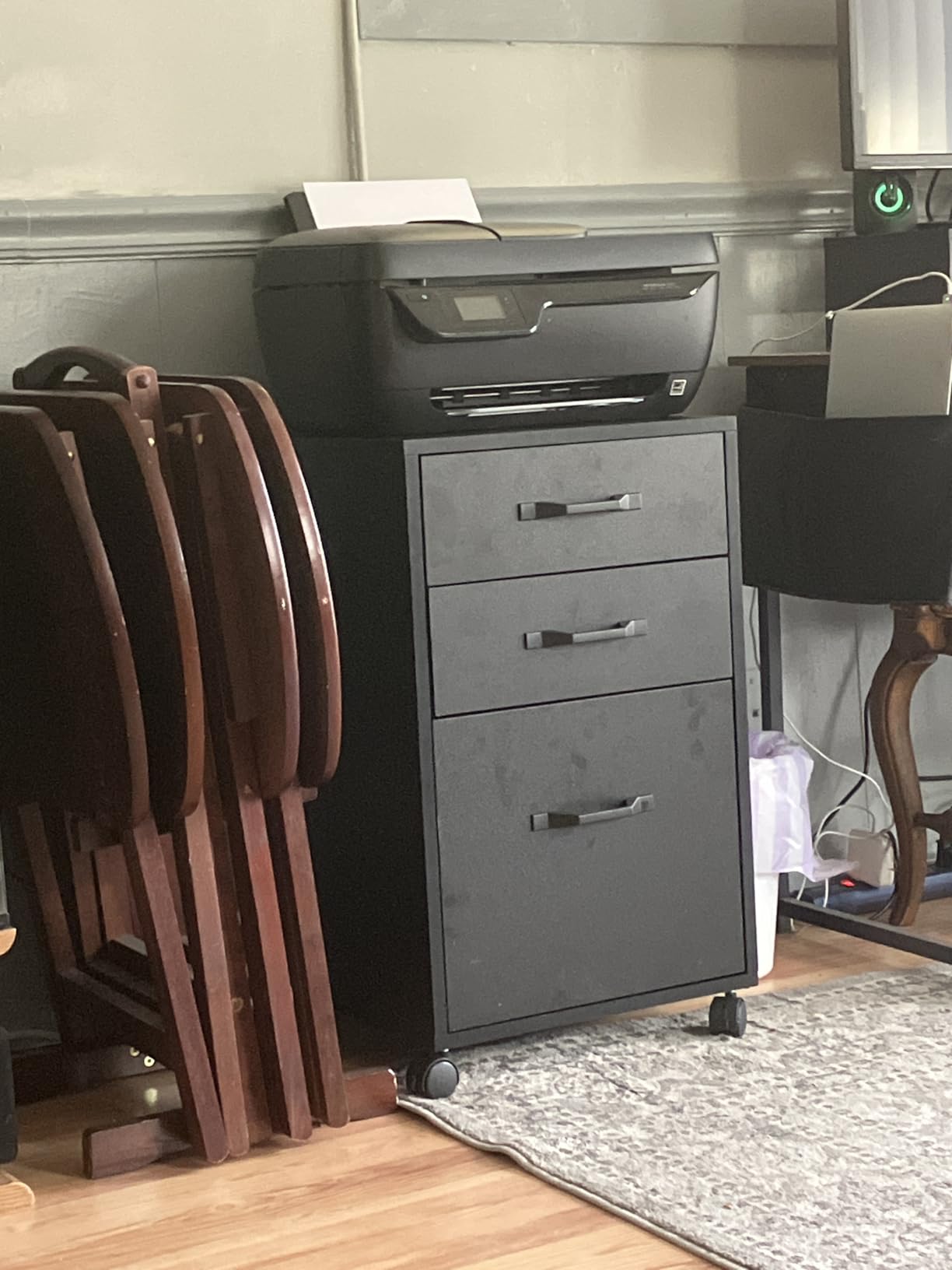 VASAGLE Lateral File Cabinet, Home Office Printer Stand, 2-Drawer Filing Cabinet with Anti-tip Interlocking customer photo 2