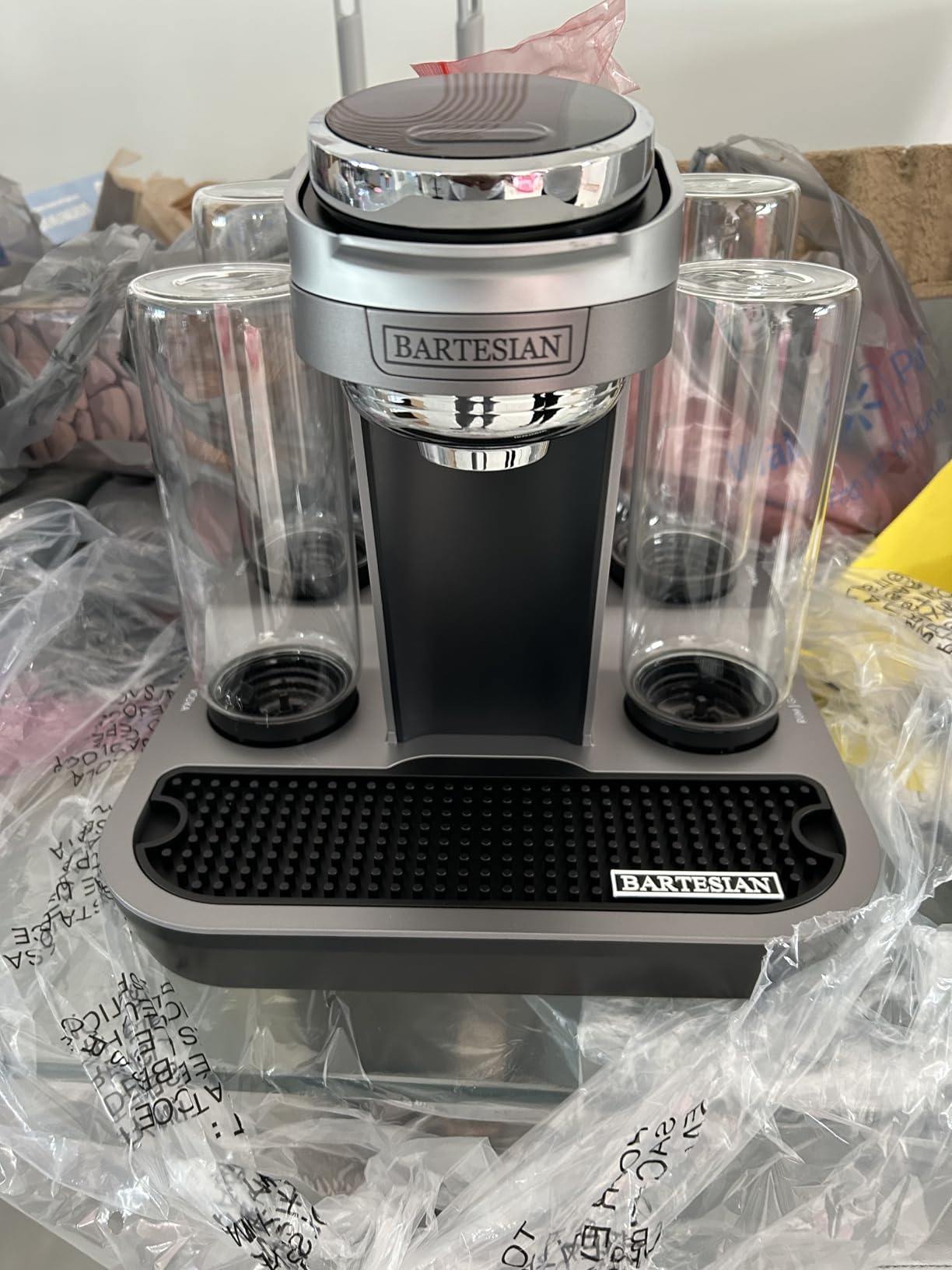 Bartesian Professional Cocktail Machine and Margarita Maker - High Capacity Bar Cocktail Mixer with 5 Premium Glass Bottles for Parties and Entertaining customer photo 2