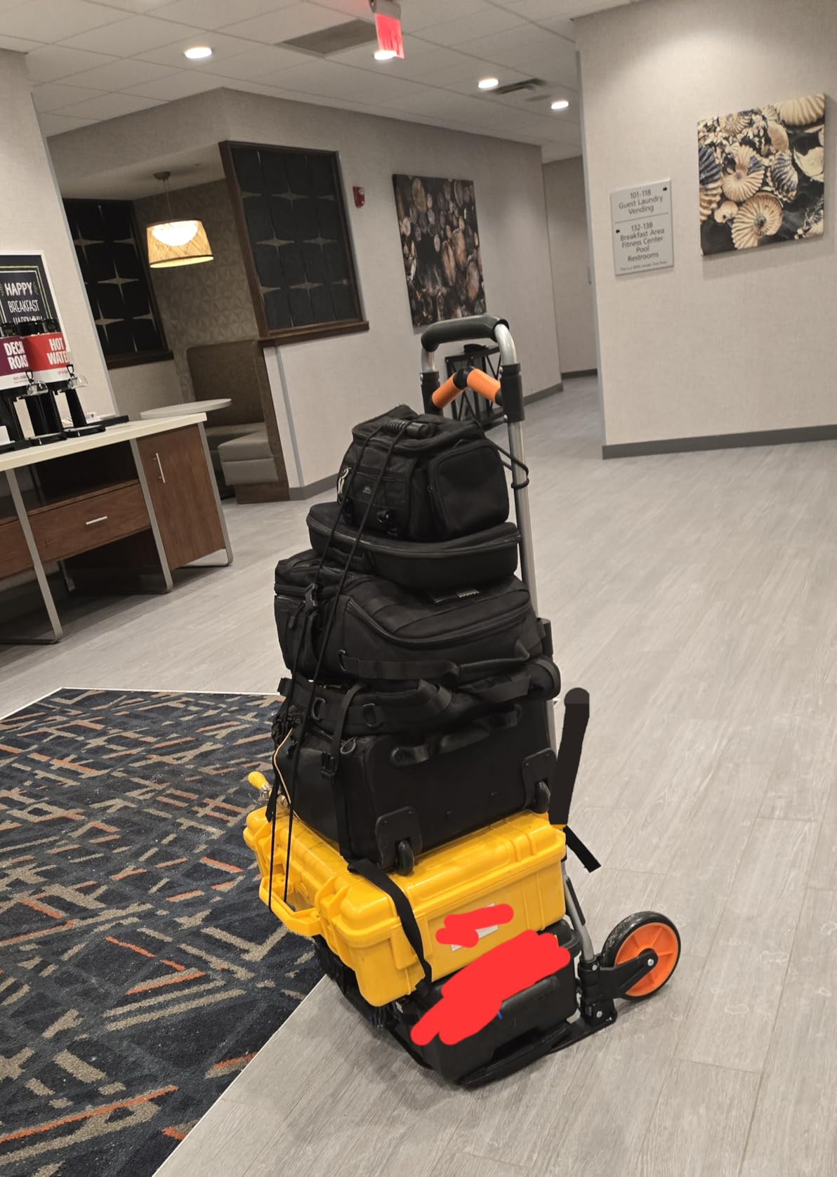 Teprovo Dolly Cart, 309 lb Aluminum Folding Hand Truck with Swivel Handle, Heavy Duty Utility Dolly Foldable Trolley with Elastic Cord, 7 Inch Wheels for Moving, Warehousing, Shopping and More customer photo 1