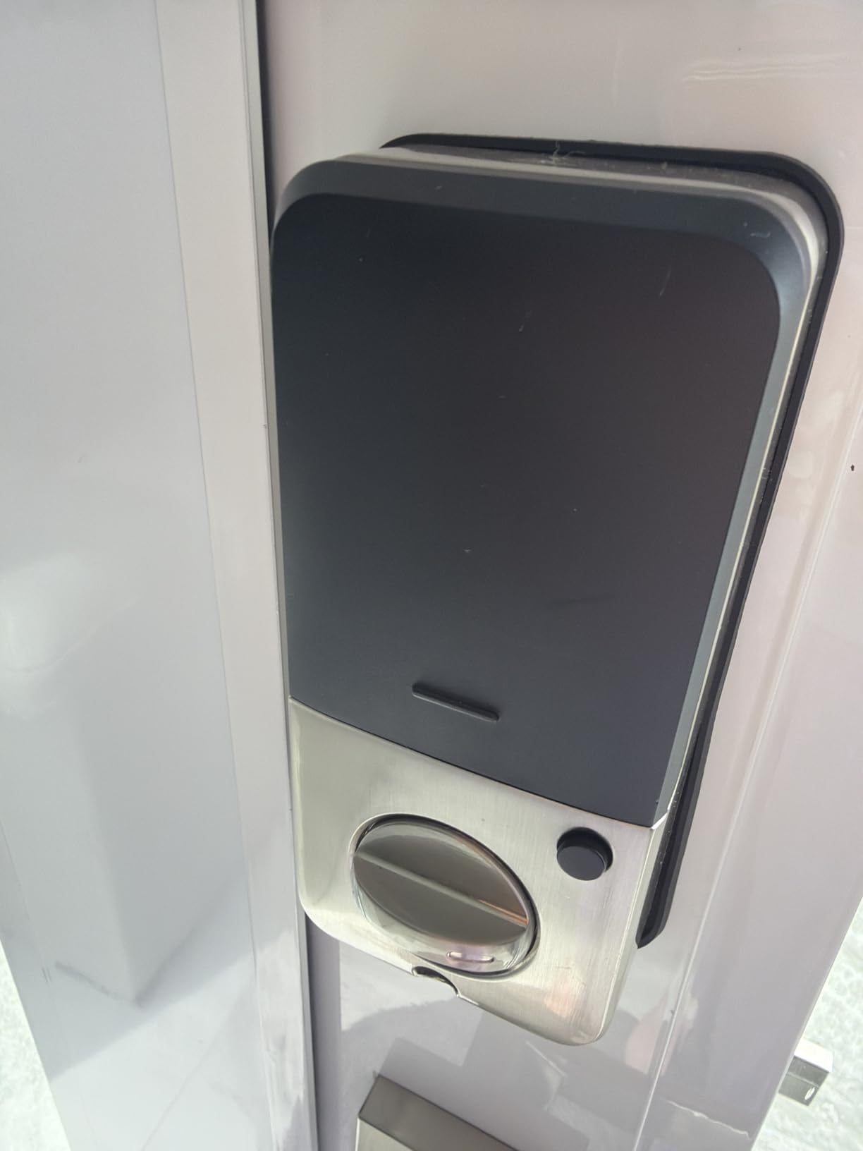 Veise RZ07 Fingerprint Smart Lock, 7-in-1 Smart Locks for Front Door, Keyless Entry Door Lock with App Control, Biometric Electronic Touchscreen Keypad Deadbolt, Satin Nickel customer photo 2