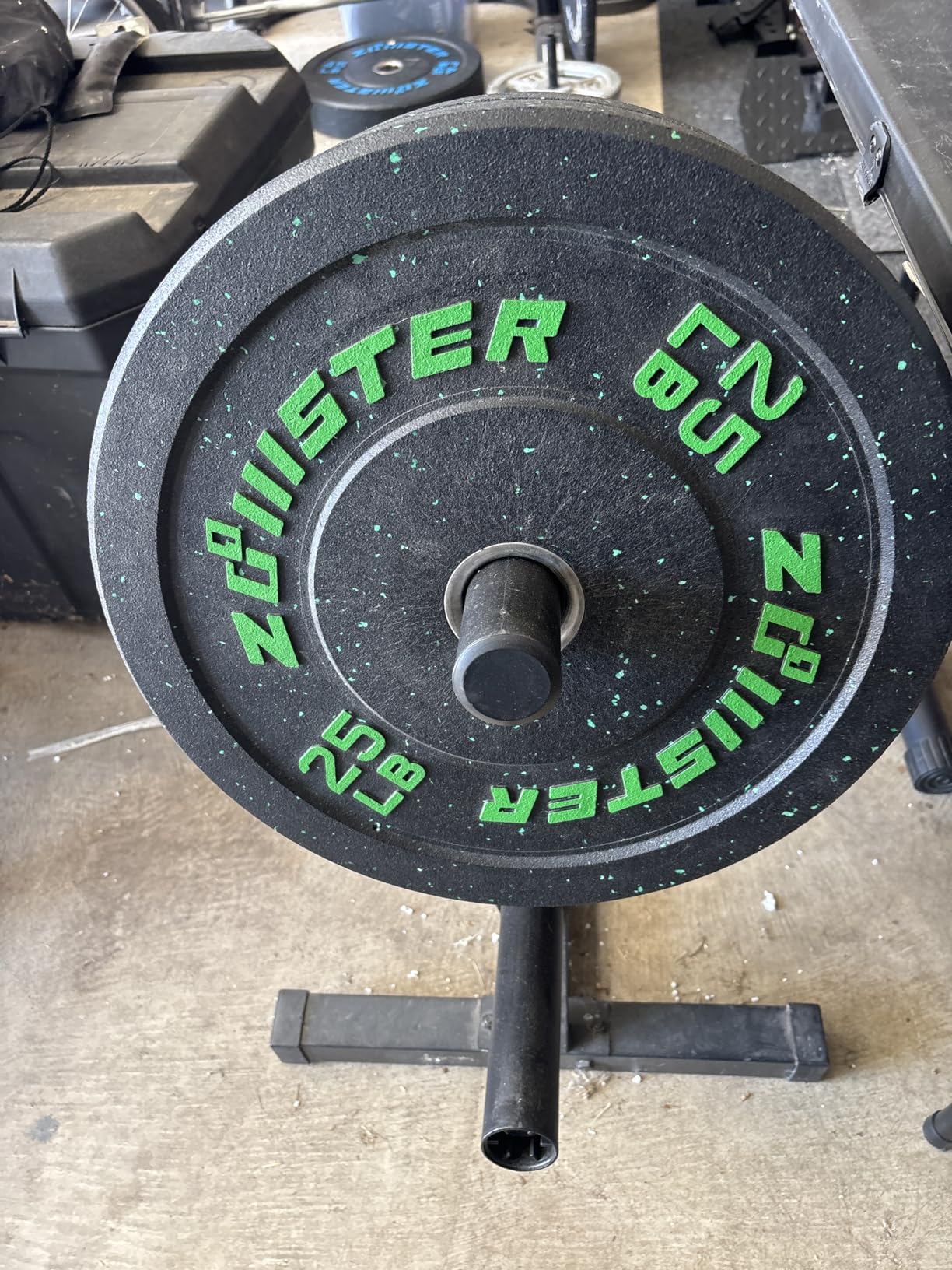 Bumper Plate Olympic Weight Plate High Bounce Bumper Weight Plate with Steel Insert Strength Training Weight Lifting Plate customer photo 1