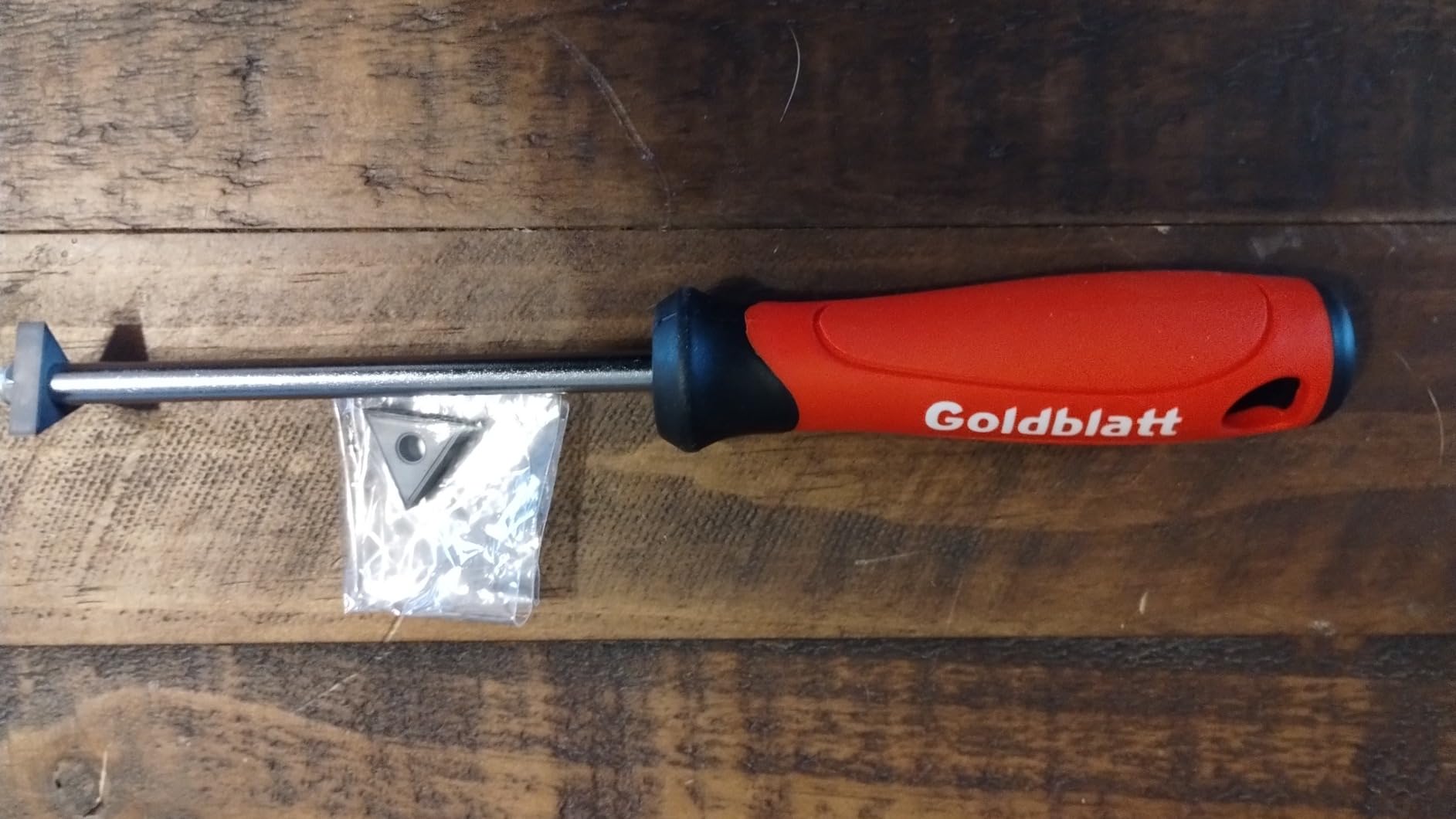 Goldblatt Grout Removal Tool with Replacement Carbide Tip - Professional Grout Cleaner, Caulking Remover, Scraper with Soft-Grip Handle, for Cleaning Floor Ceramic Tile Gaps, Tile Joints or Corners customer photo 2
