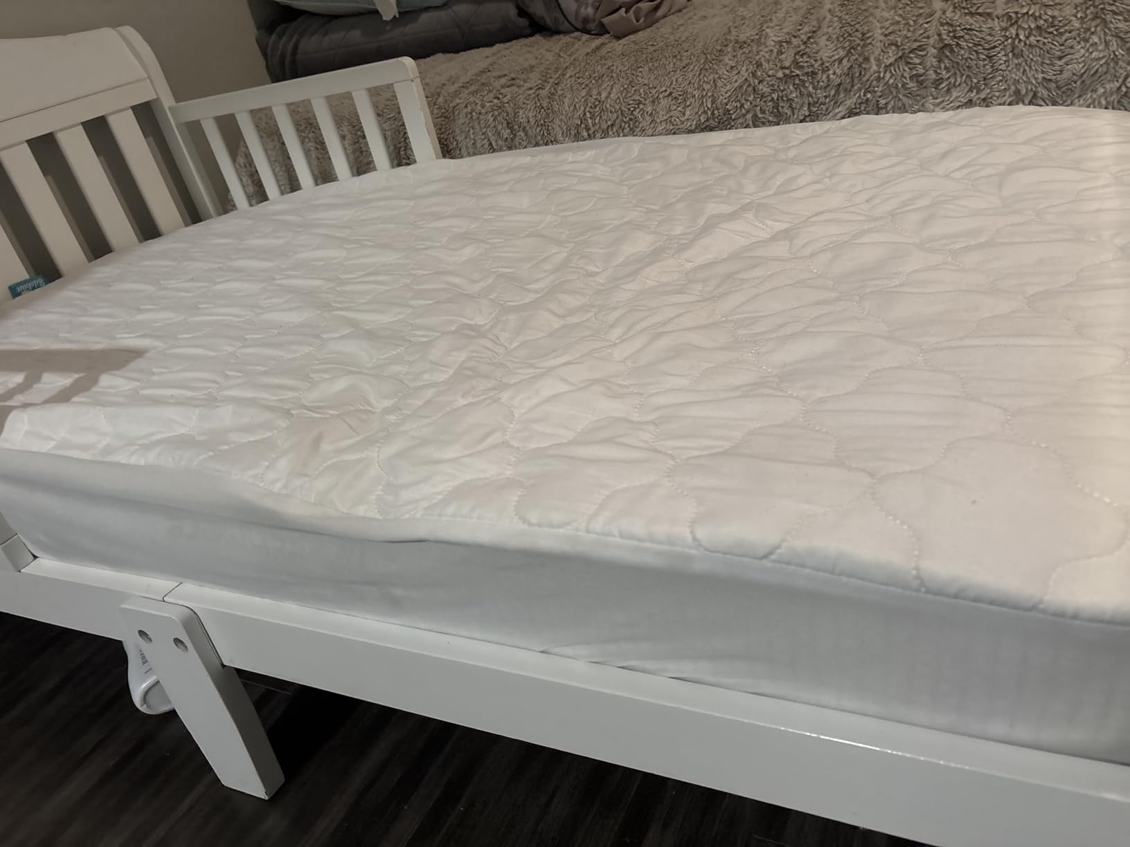 Letmxiu Premium Crib & Toddler Mattress, 100% Knitted Fabric, Premium Fleece Surface-Hypoallergenic, 5
