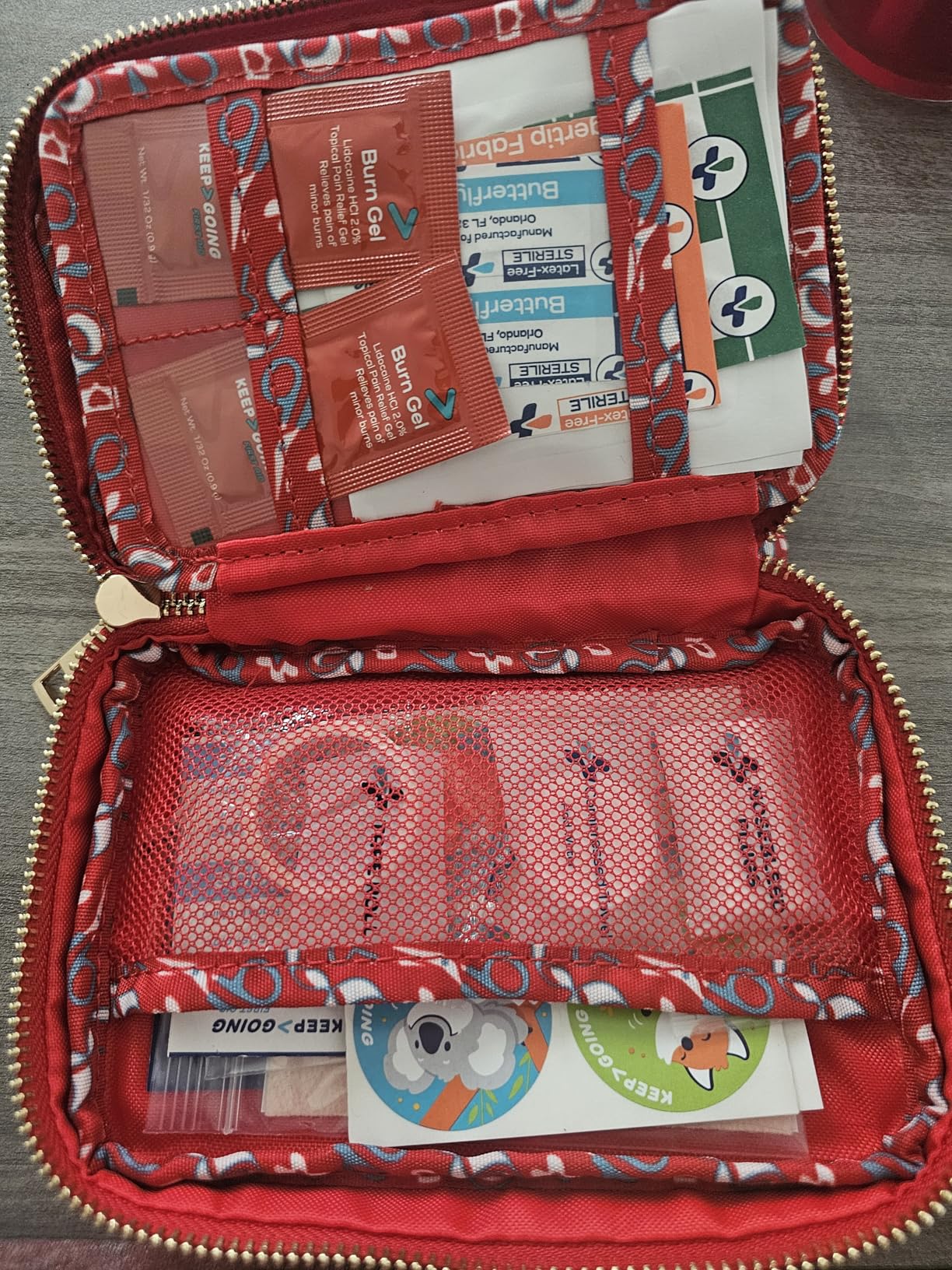 KeepGoing Travel First Aid Kit for Kids - 130 Pc. for Car, Home, Purse, Diaper Bag & Backpack with Latex-Free Bandages - Mini First Aid Kit Travel Size TSA-Approved customer photo 2