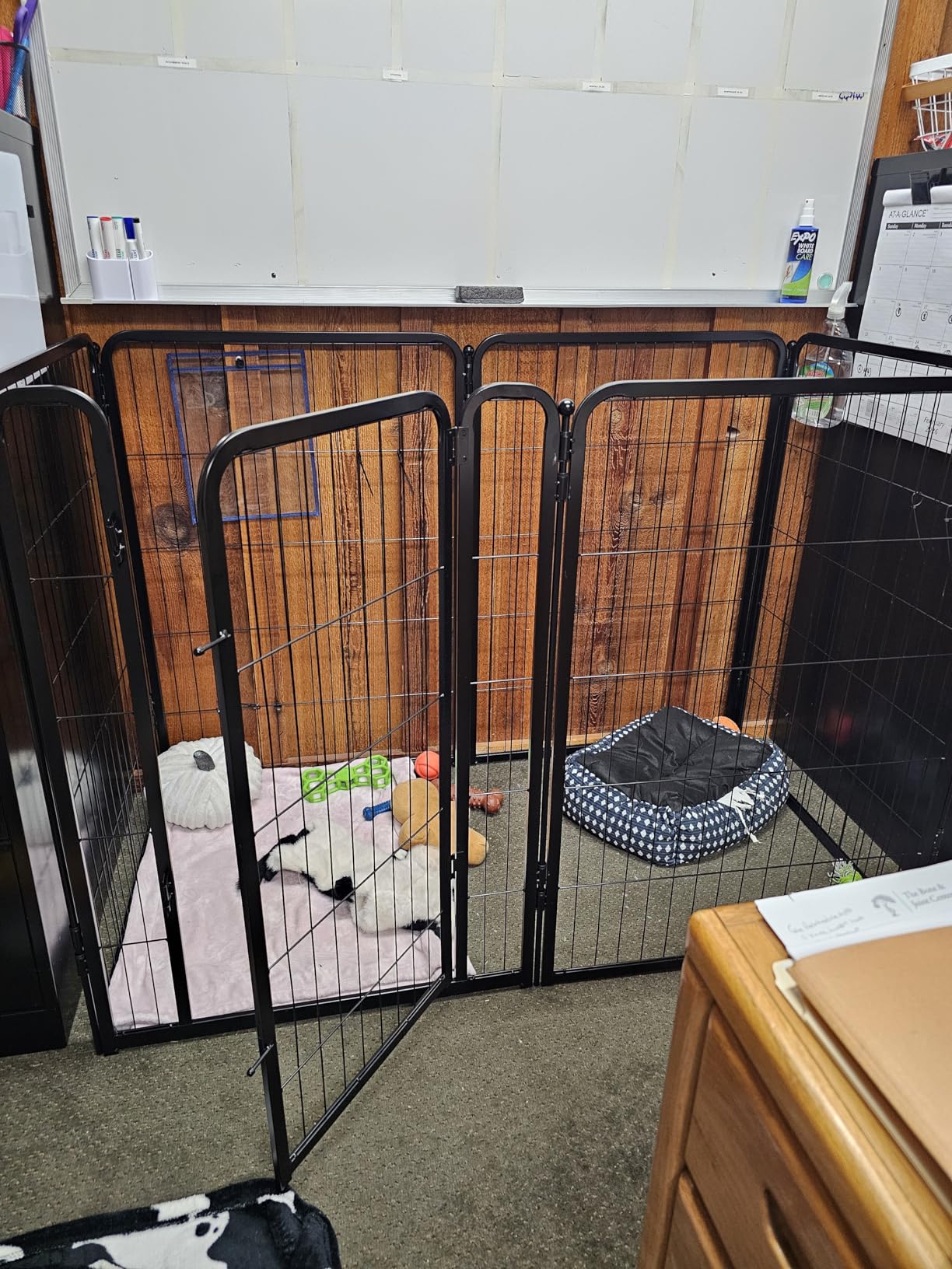 FXW Homeplus Unleashed Indoor Dog Playpen - Stress-Free and Safe Play, Heavy Duty 32 Inch 8 Panels Dog Pen for Small and Medium Dogs, Black customer photo 2