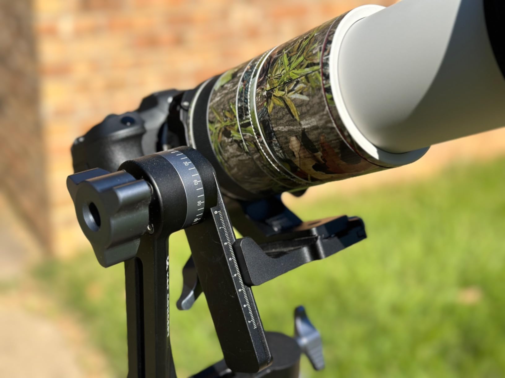 K&F CONCEPT Upgraded Gimbal Tripod Head, Exclusive Lubricant, All-CNC Aluminum Alloy Gimbal Head, Precise Horizontal and Vertical Adjustment Tripod Head, Maximum Load Capacity of 44.09lbs/20kg customer photo 2