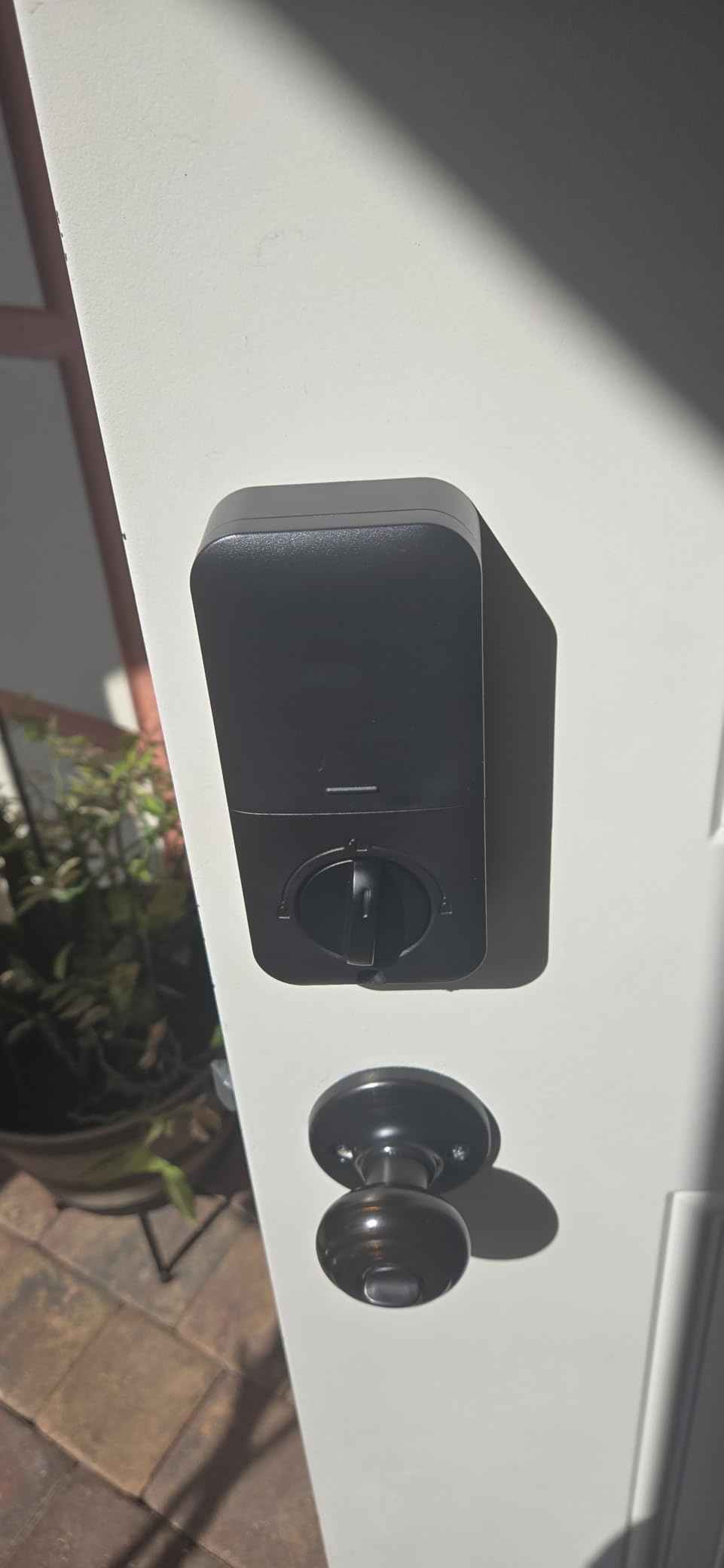 Veise KS02A Fingerprint Keyless Entry Door Lock, Auto Lock, Electronic Keypad Deadbolt for Front Door, Biometric, Anti-Peeping Password, Easy Install, Matte Black customer photo 1