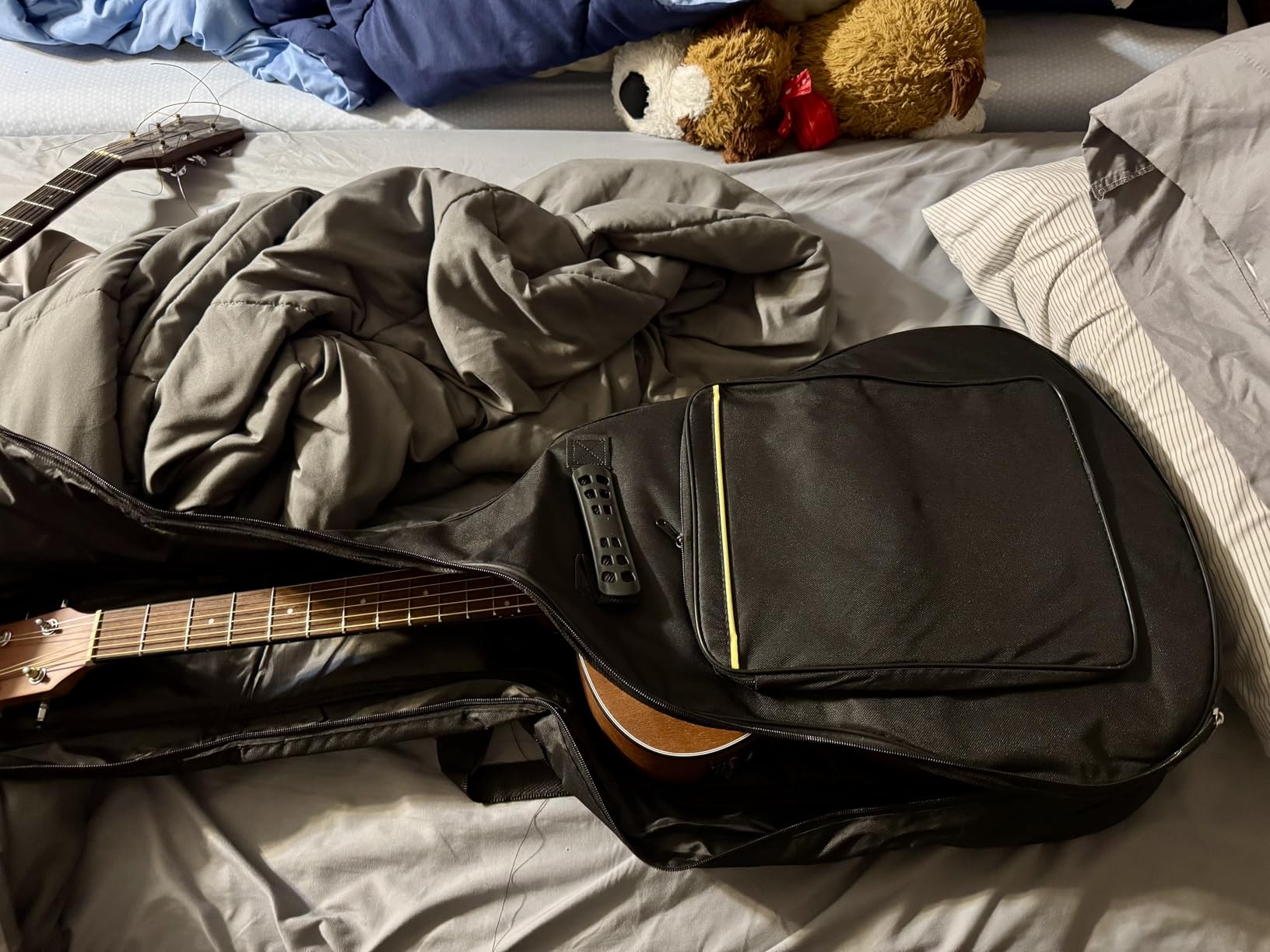 Guitar Bags - 1/2/3 Pack Gig Bags, 38-41 Inch Electric & Acoustic Guitar Case, Waterproof Oxford, Two Pockets customer photo 1