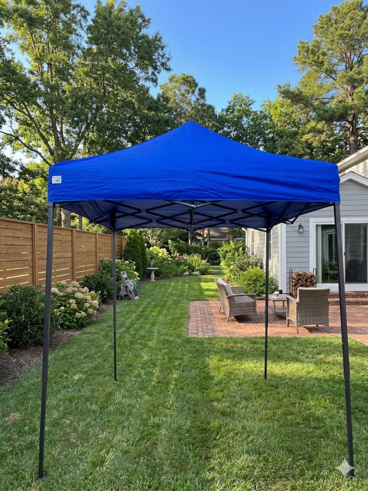 COBIZI 10x10 Pop Up Canopy with Sidewalls Heavy Duty Party Tent with Removable Awning Easy Up Outdoor Canopy Wedding, All Season Windproof & Waterproof with Roller Bag UPF 50+, Black customer photo 1