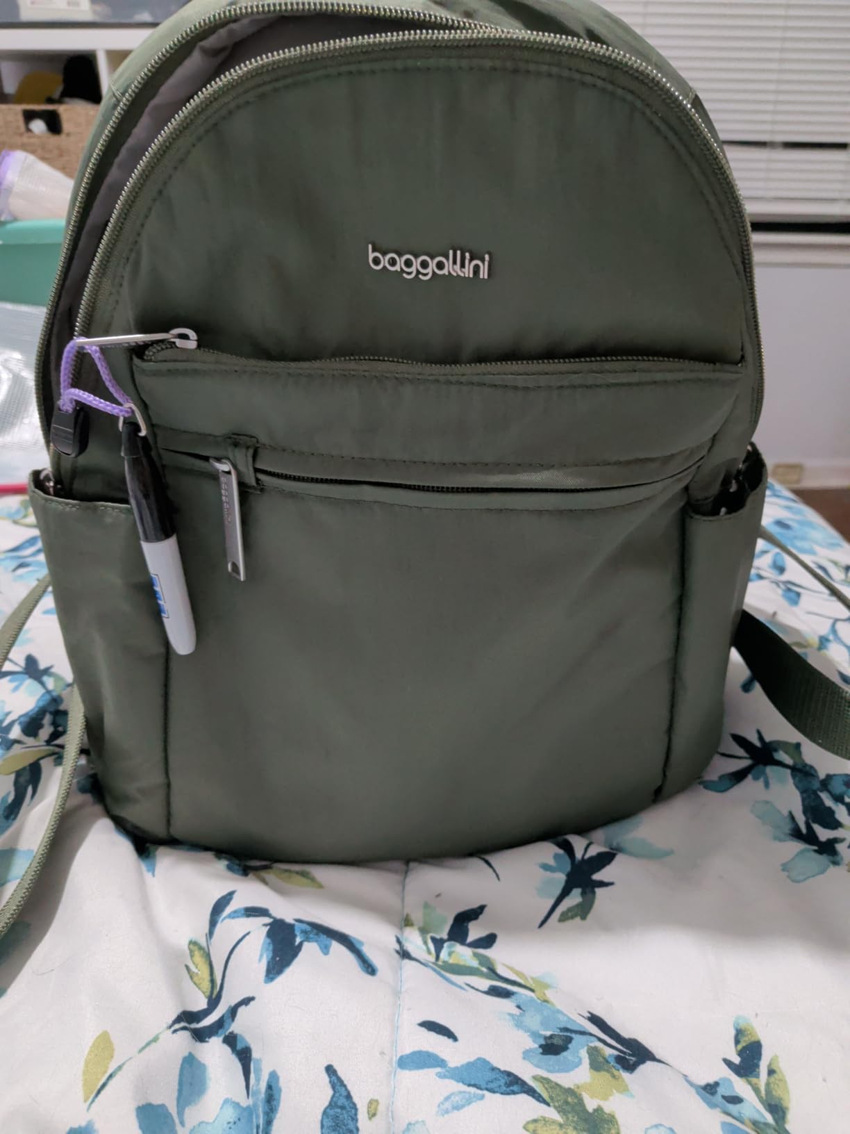 Securtex Anti-theft Vacation Travel Backpack 10x13 Slash-Resistant Nylon Daypack w/RFID, Portobello customer photo 2