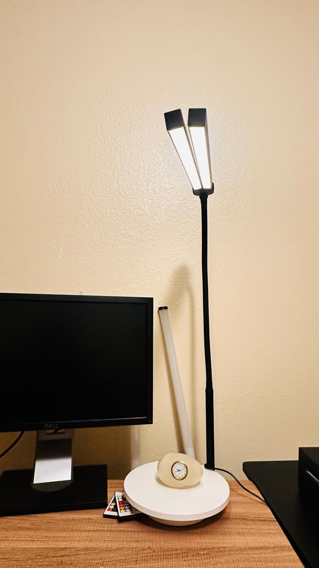 Led Desk Lamp for Office Home - Eye Caring Architect lamp with Clamp, Dual Screen Computer Monitor Work Smart Light: 24W 5 Color Flexible Adjustable Lighting Table Lamp for Study Drafting customer photo 2