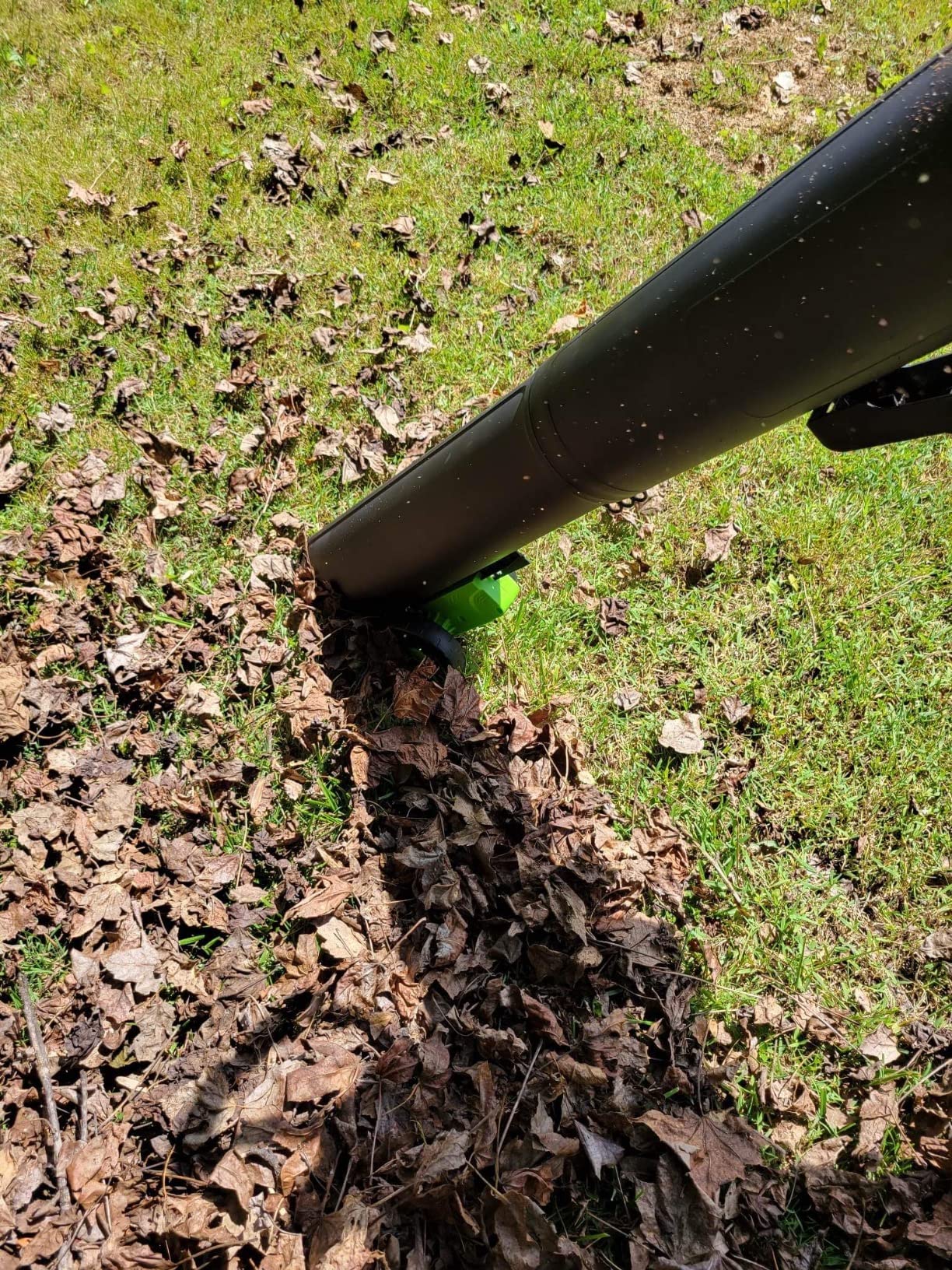 Greenworks 40V (230 MPH / 505 CFM) Cordless Brushless Leaf Blower/Vacuum with Bag, High Power, Lightweight & Quiet for Yard Debris Cleanup, Includes 5.0Ah Battery & Charger customer photo 1