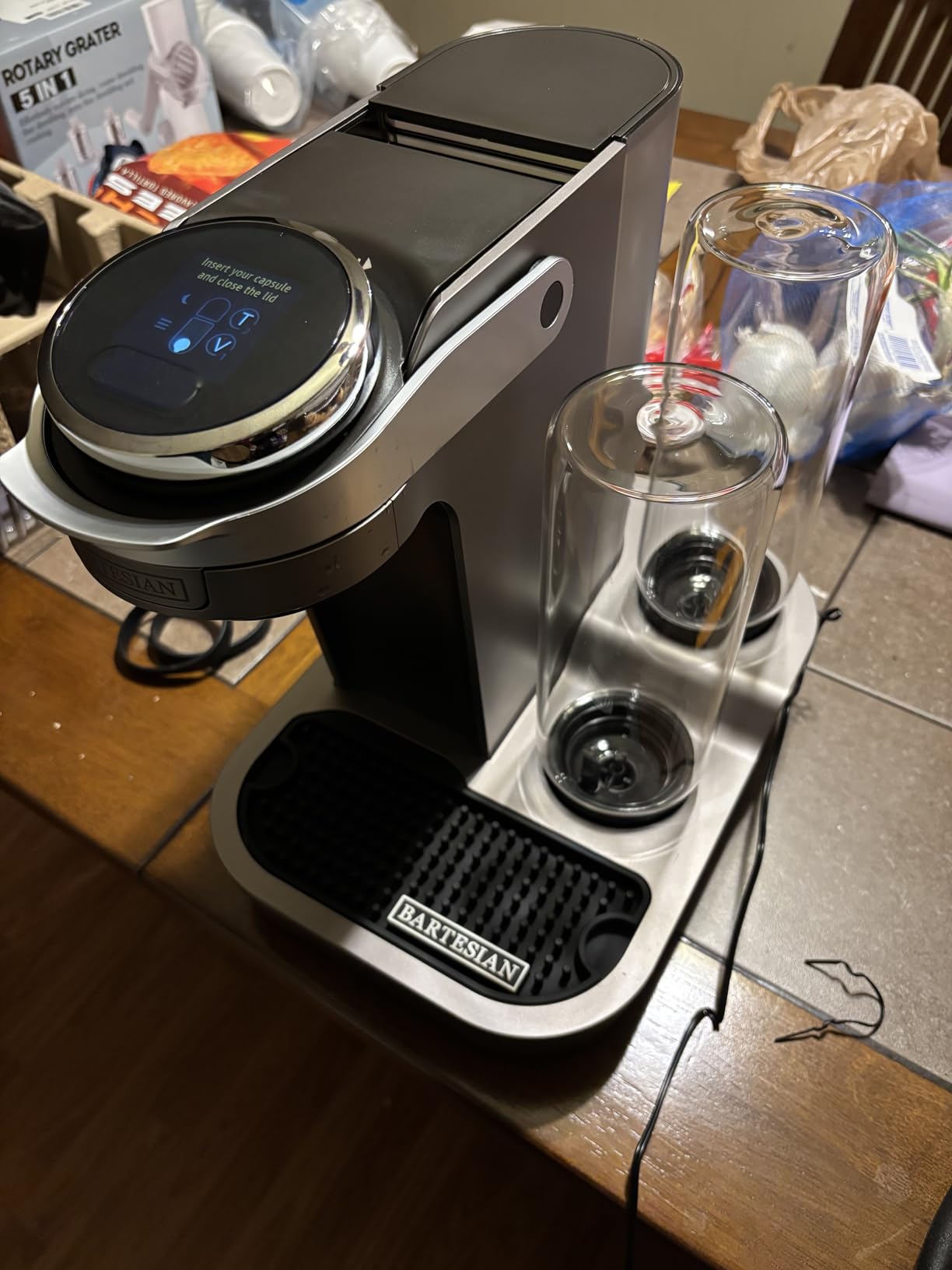 Bartesian Duet Cocktail Machine and Margarita Maker - Compact Home Bartender Mixologist Drink Mixer with 2 Glass Spirit Bottles customer photo 2
