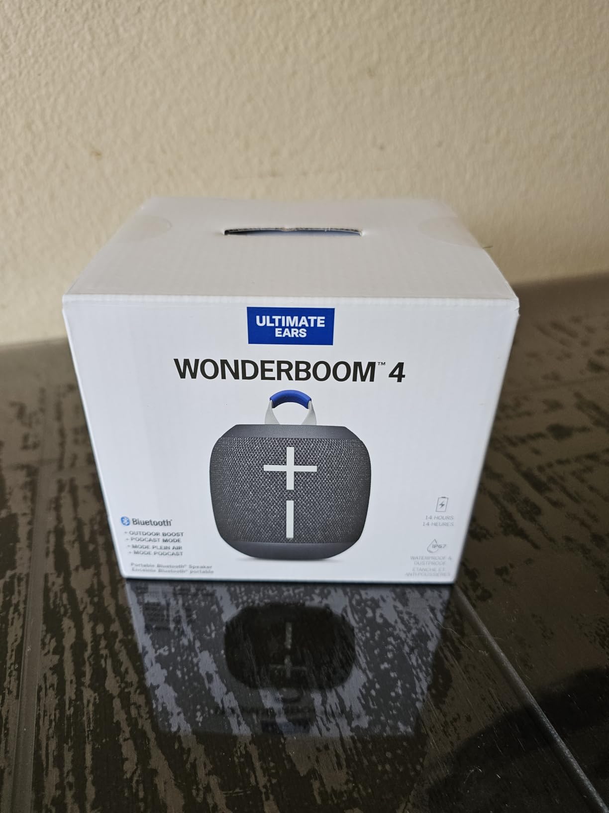 Ultimate Ears WONDERBOOM 4 Portable Waterproof Bluetooth Speaker with Big Bass and 360-Degree Sound, Dustproof Floating Speaker with 131ft (40m) Range- Black customer photo 2