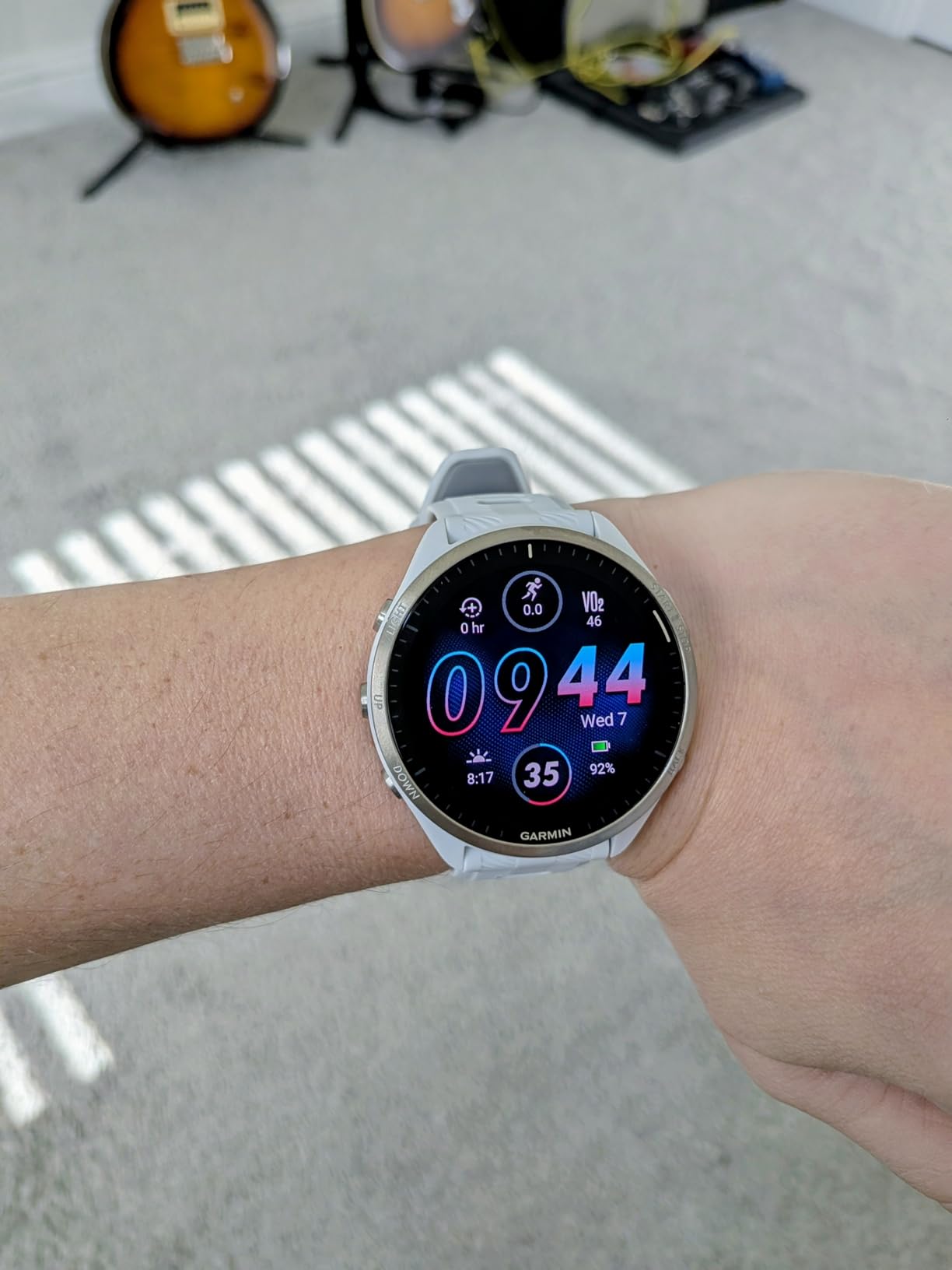 Garmin Forerunner 965 Running Smartwatch, Colorful AMOLED Display, Training Metrics and Recovery Insights, Black and Powder Gray, 010-02809-00 customer photo 1