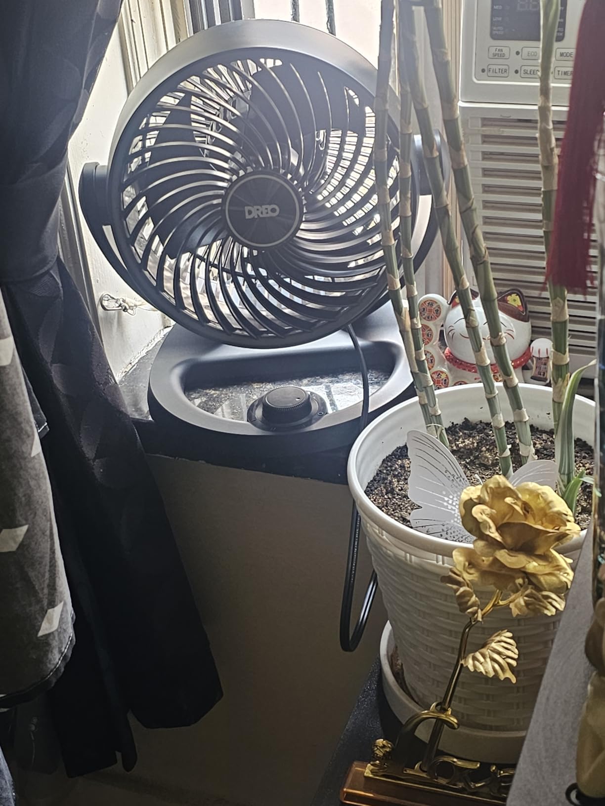 DREO Fan for Bedroom, 12 Inches, 70ft Powerful Airflow, 25db Quiet Table Air Circulator Fans for Whole Room, 120° Adjustable Tilt, 3 Speeds, Desktop Fan for Home, Office, Kitchen customer photo 1
