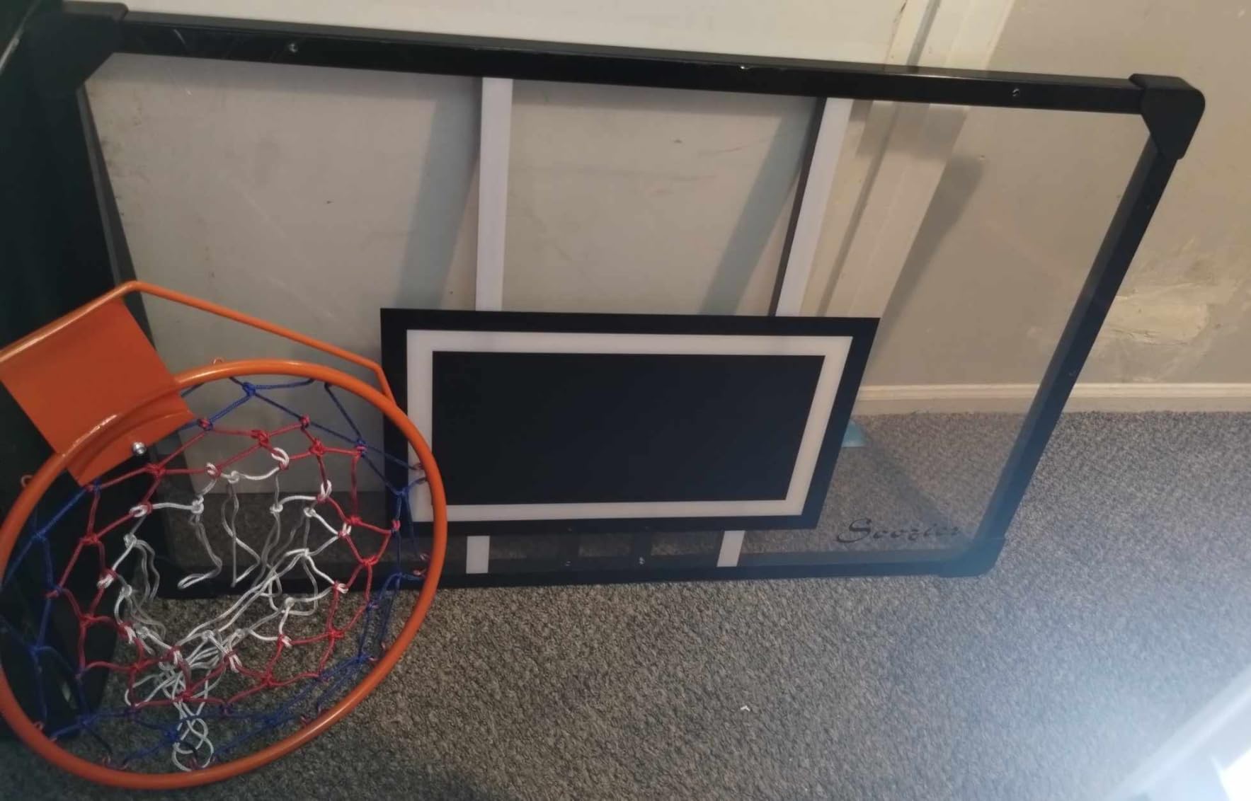 Soozier Wall Mounted Basketball Hoop with 45
