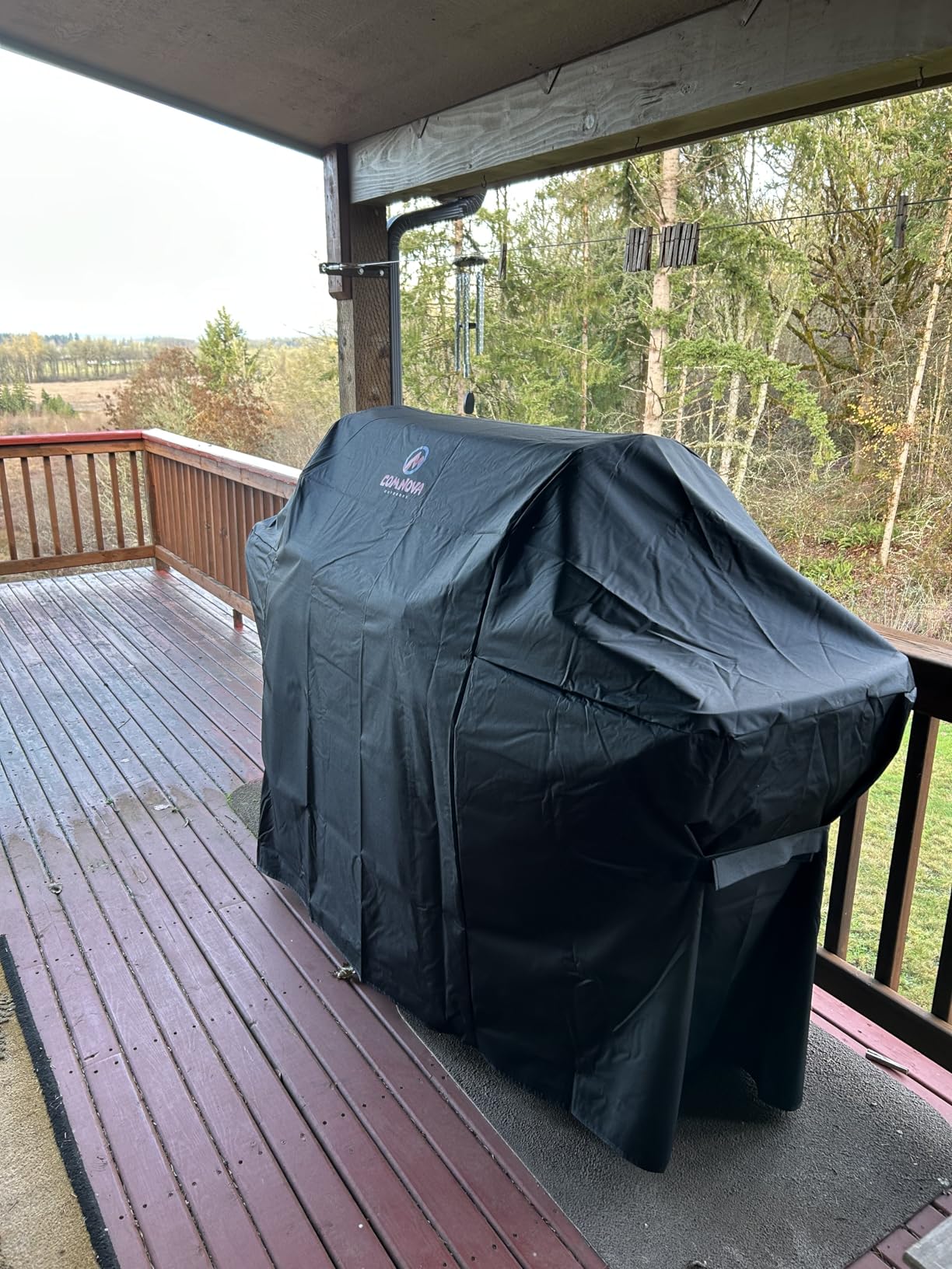 Comnova Grill Cover 82 Inch - 600D BBQ Cover for Outdoor Grill Heavy Duty and Waterproof, Large Barbecue Gas Grill Covers for Weber, Char-Broil, Nexgrill, Monument, Dyna-glo, Brinkmann and More customer photo 1