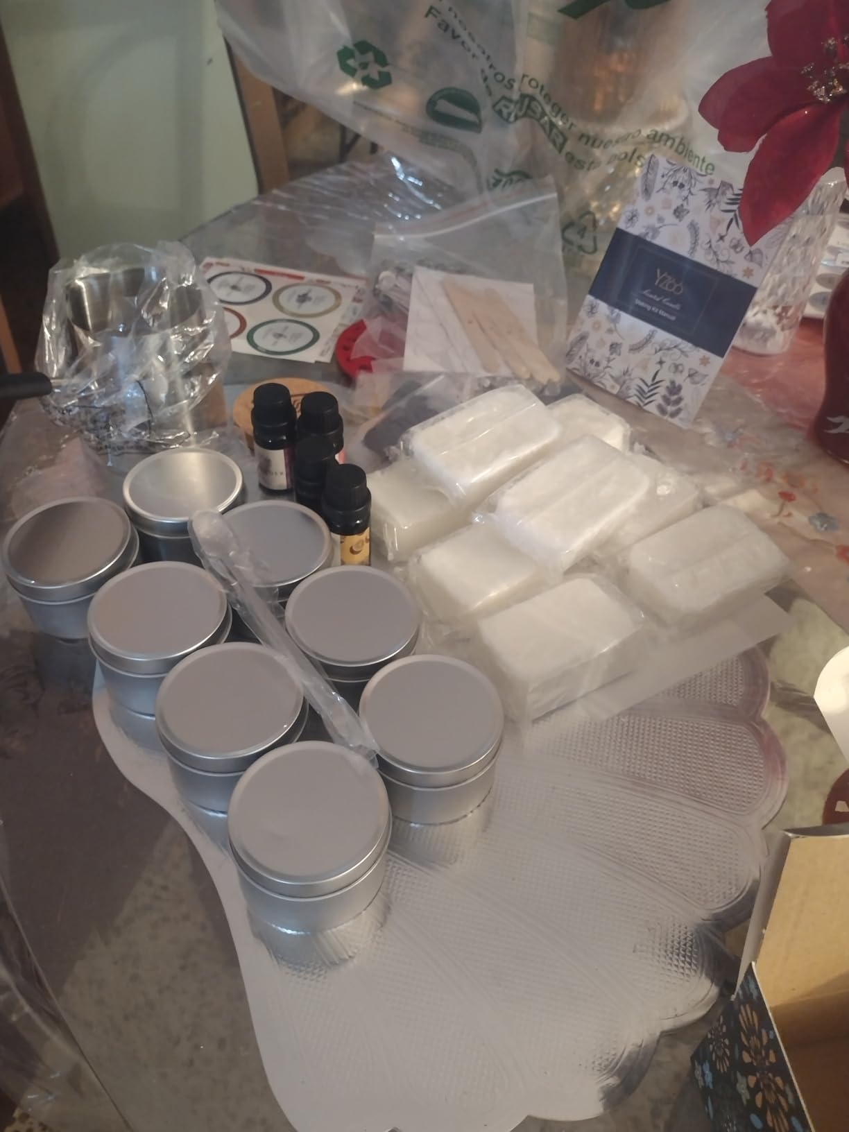 Complete Candle Making Kits for Adults Beginners, DIY Candle Making Supplies Include Soy Wax, Wax Melter, Scents, Dyes, Wicks, Wicks Sticker, Candle Tins & More - Full Candle Maker Set - Arts & Crafts Kits customer photo 2