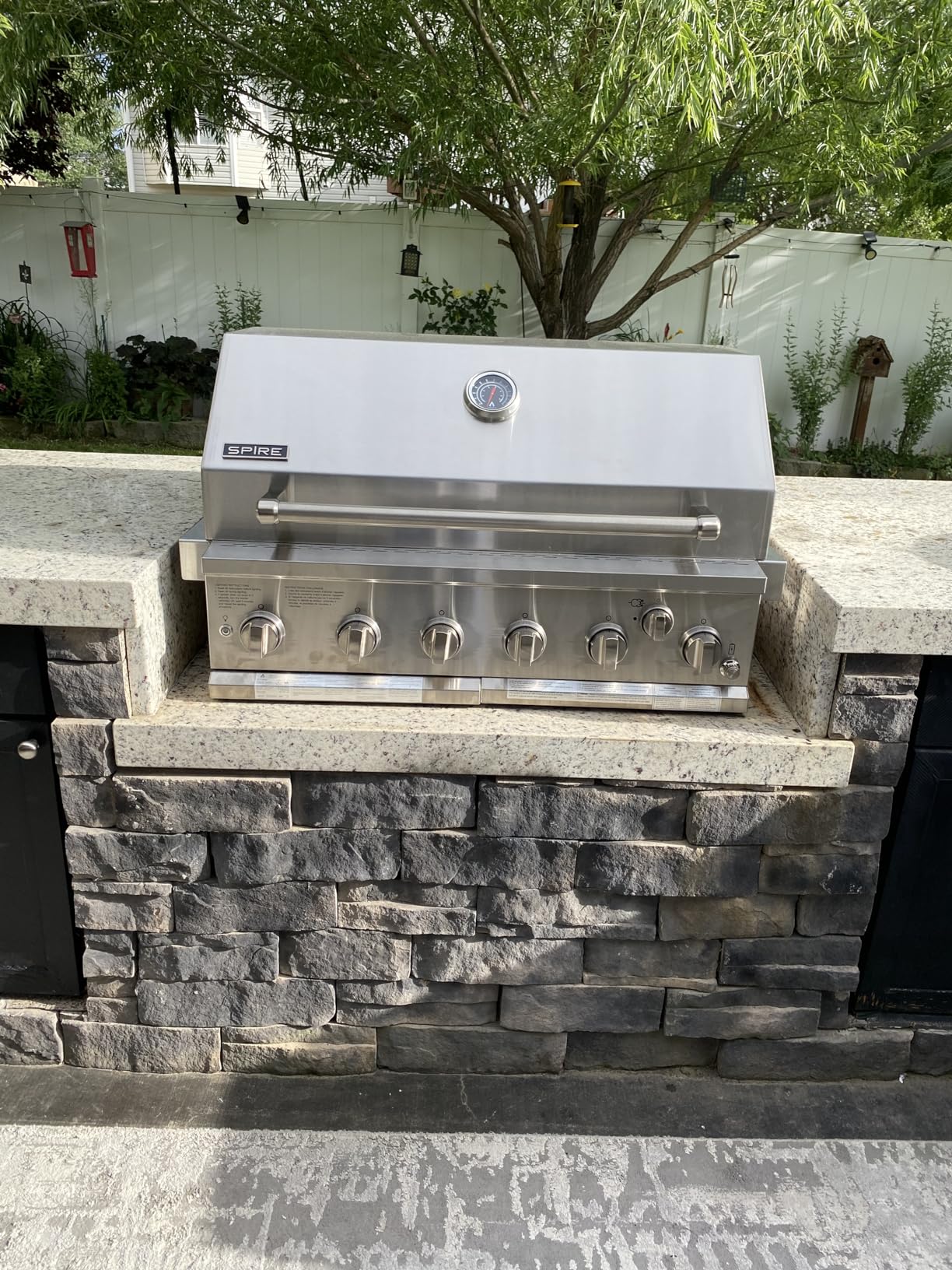 Spire Premium 6 Burner Built In Gas Grill Island Head, Stainless Steel 36 Inch Propane Grill with Rear Burner, 73,000 BTUs, 904 SQ In Racks with Dual Fuel Compatibility customer photo 1