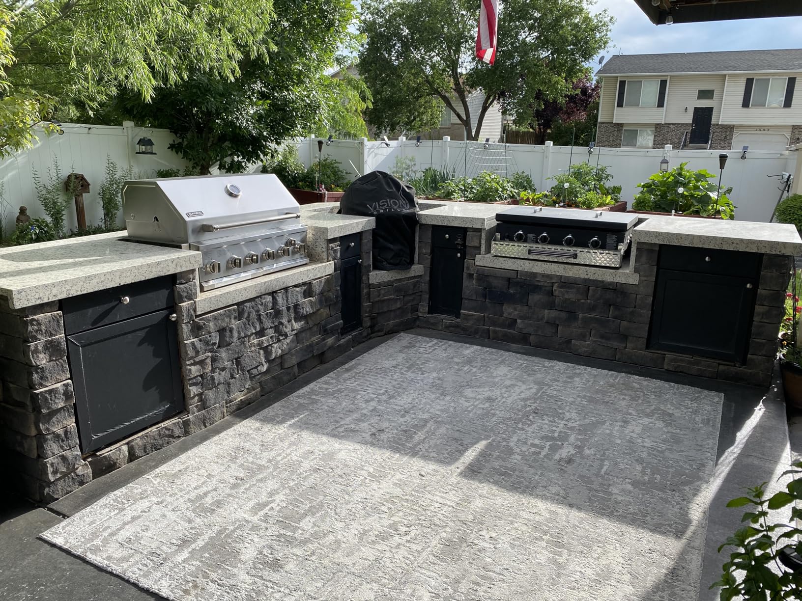 Spire Premium 6 Burner Built In Gas Grill Island Head, Stainless Steel 36 Inch Propane Grill with Rear Burner, 73,000 BTUs, 904 SQ In Racks with Dual Fuel Compatibility customer photo 2