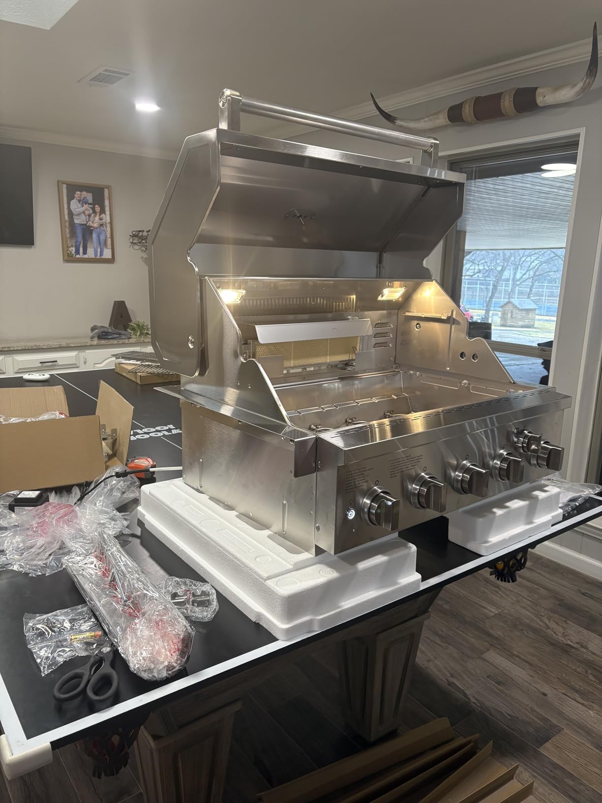 Spire Premium 5 Burner Built In Gas Grill Island Head, Stainless Steel 30 Inch Propane Grill with Rear Burner, 63,000 BTUs, 750 SQ In Racks, Dual Fuel Compatibility customer photo 2