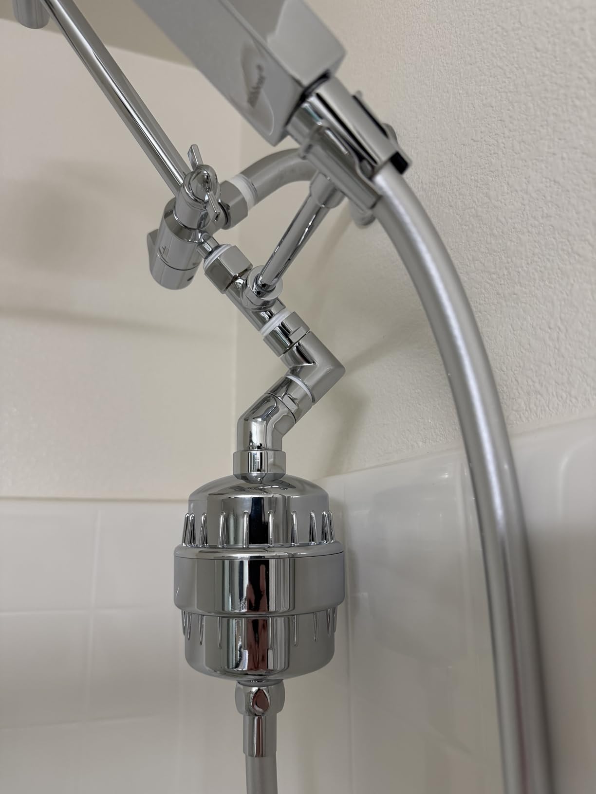 Hibbent All Metal CUPC Certified 10'' Rainfall Shower Head, Dual Shower Head Combo, High Pressure Handheld 4 Sprays Shower Wand, 16'' Adjustable Extension Arm, 71'' Hose, Shower Holder, Matte Black customer photo 1