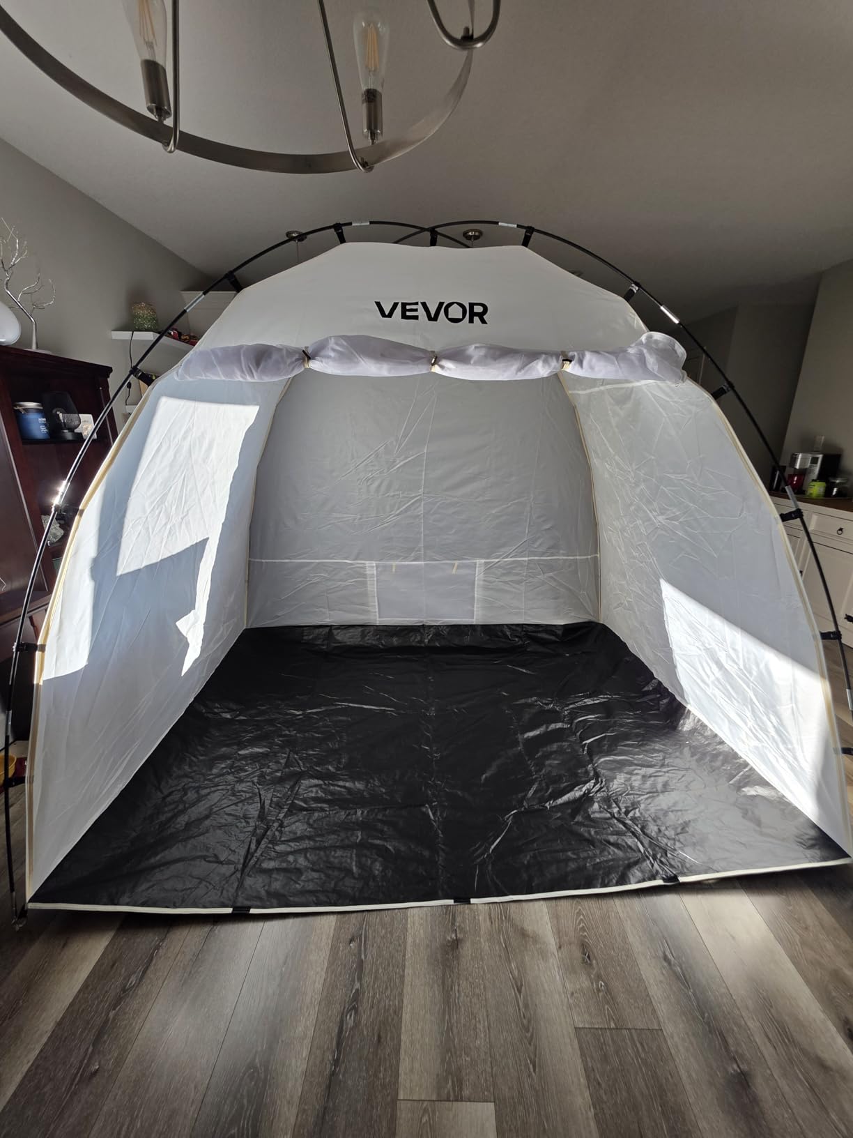 VEVOR Portable Paint Booth,10x7x6ft Larger Spray Paint Tent with Built-in Floor & Mesh Screen & Windproof Hooks, Painting Tent Station for Furniture DIY Hobby Tool, Spray Paint Shelter,Extra Large customer photo 2