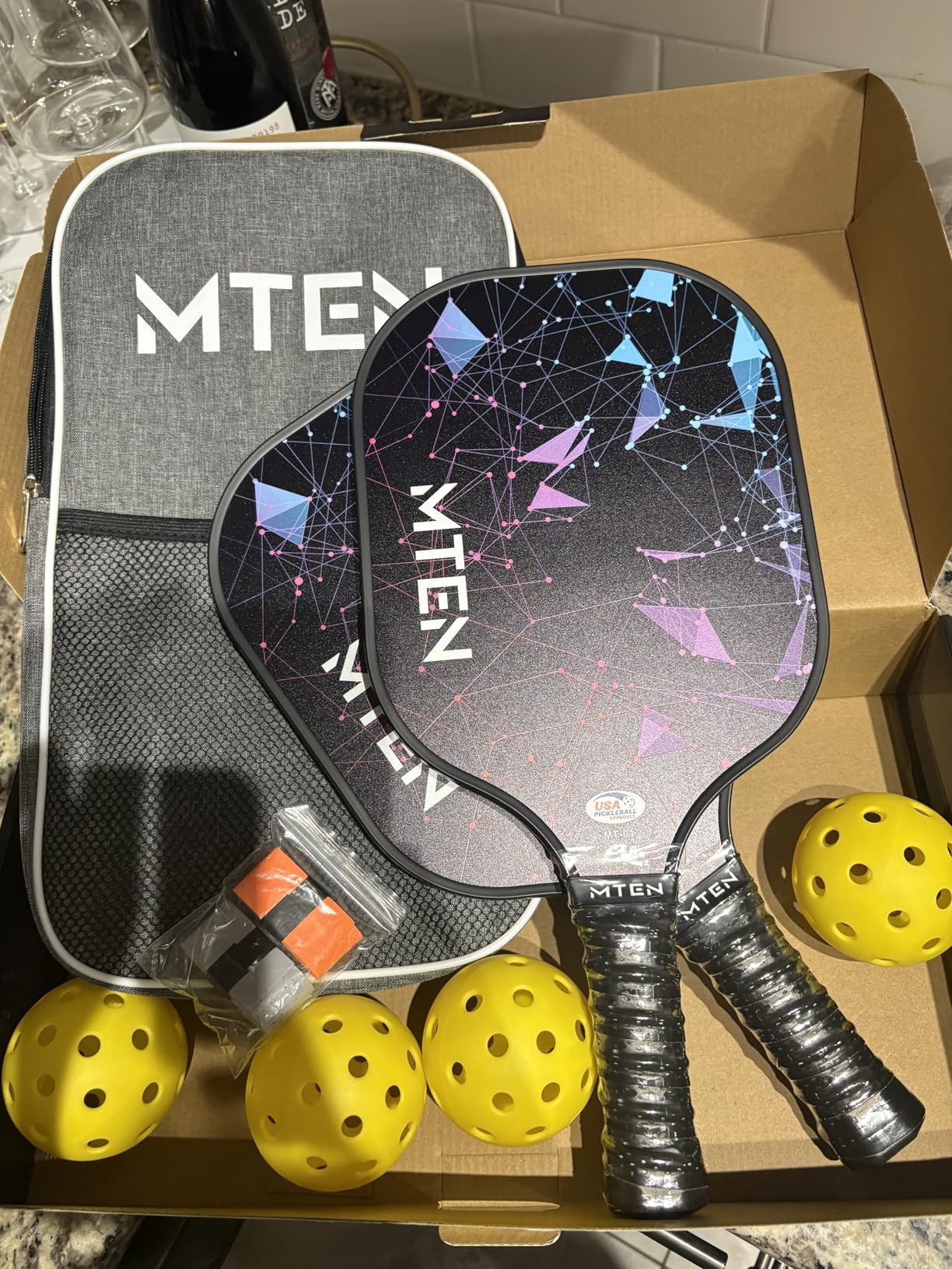 Pickleball Paddles Set of 2 or 4, or Single Paddle - USAPA Approved Fiberglass Surface Pickleball Rackets Set for Men & Women customer photo 2