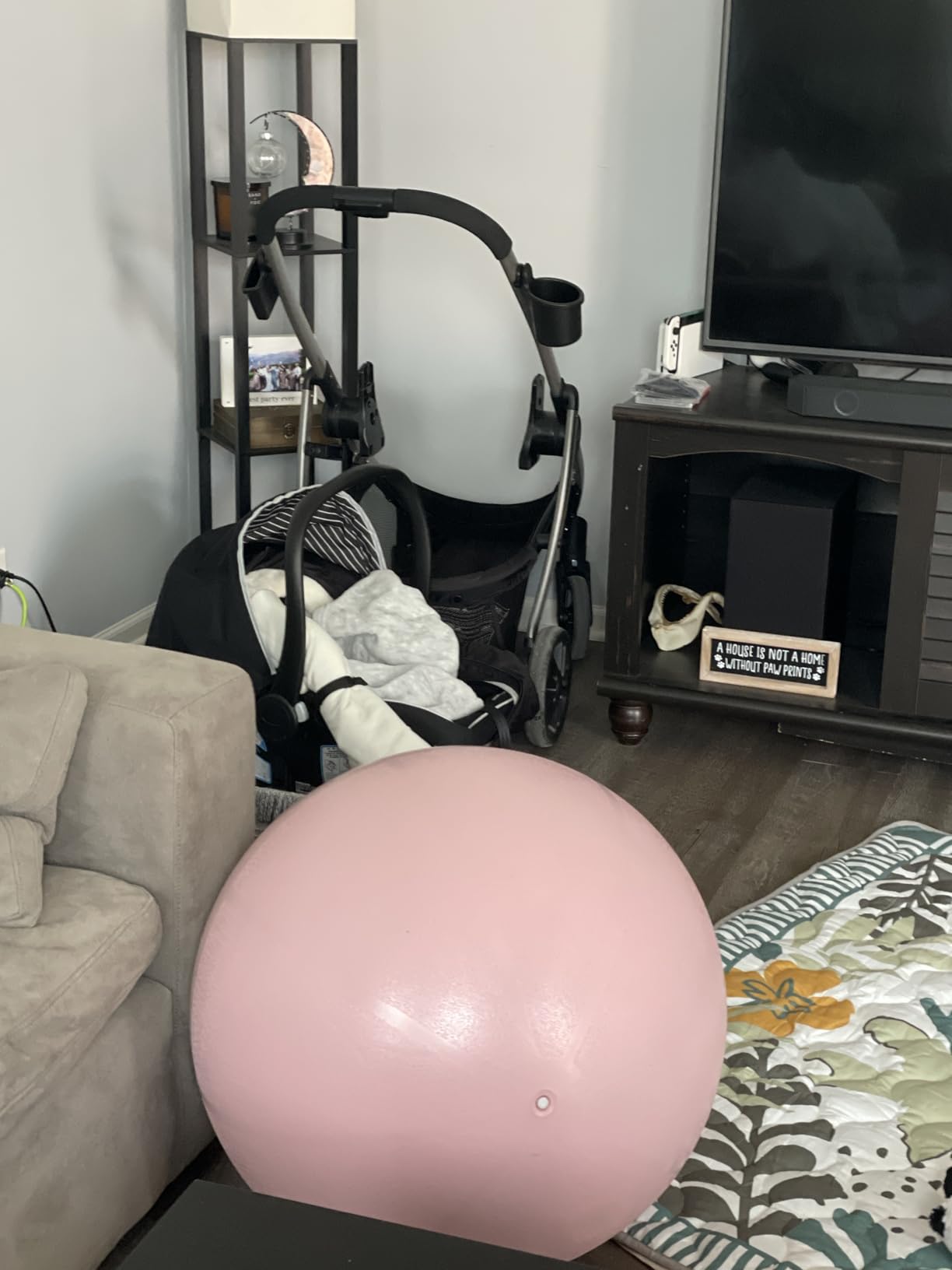YOTTOY Anti-Burst Exercise Ball for Working Out, Yoga & Pregnancy, Extra Thick Workout Ball for Physical Therapy & Fitness customer photo 1