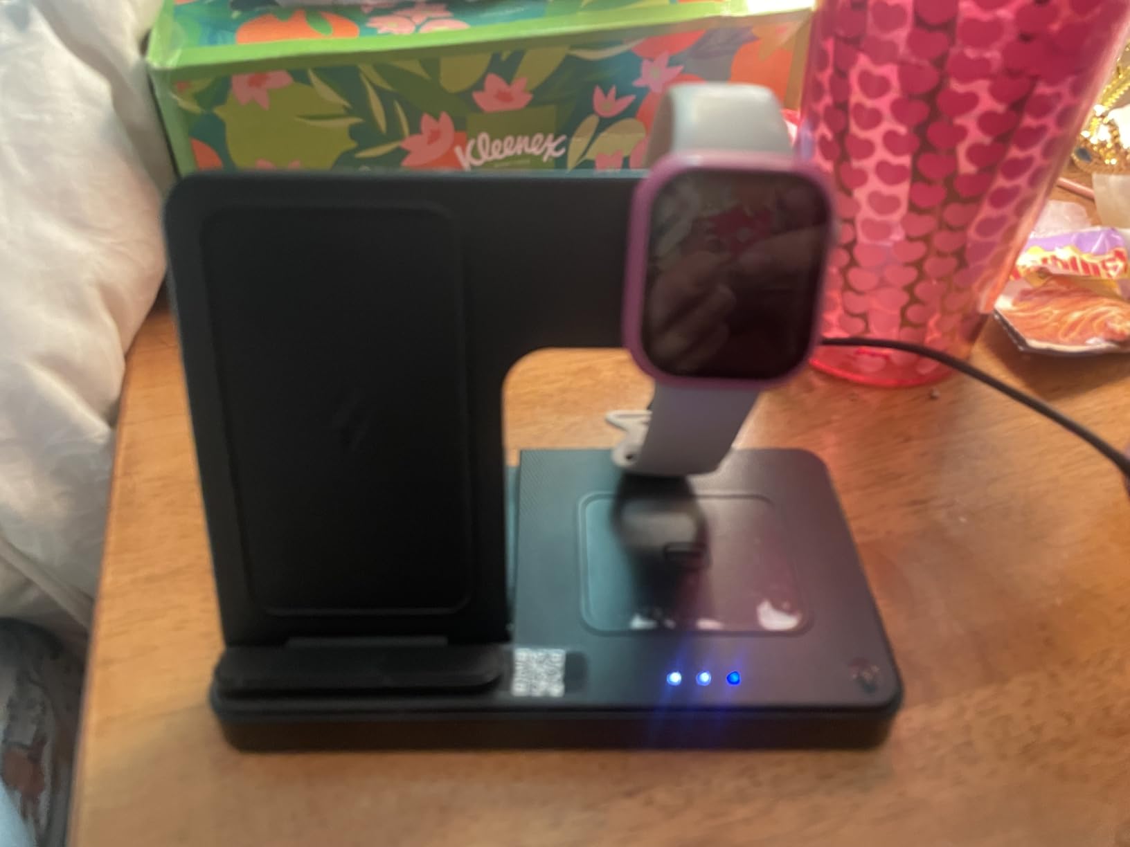 Wireless Charger iPhone Charging Station: 3 in 1 Charger Stand Multiple Devices for Apple - iPhone 17 16e 16 15 14 Pro Max 13 12 11 - Watch 11 10 9 8 7 6 5 4 3 2 SE and Ultra Series - Airpods 4 3 Pro customer photo 1