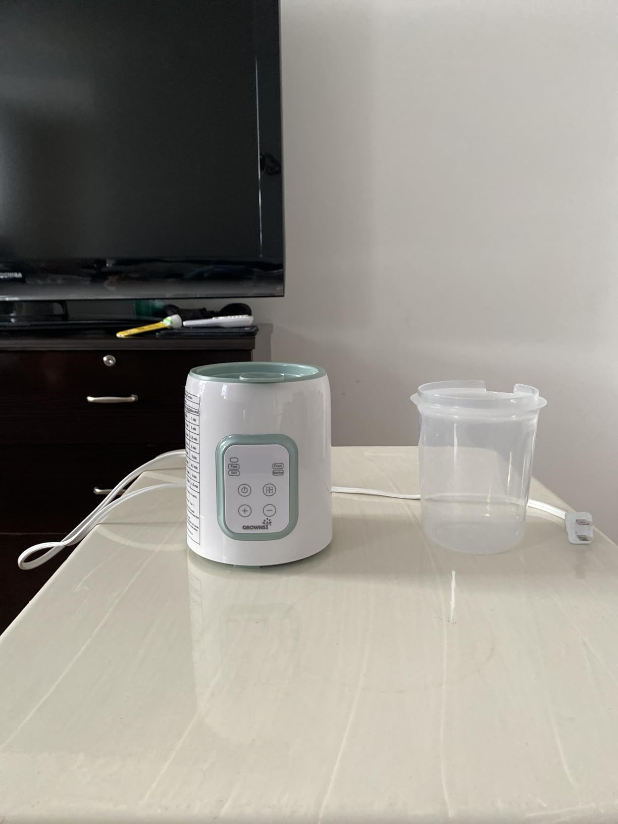 Grownsy Baby Bottle Warmer, 8-in-1 Fast Baby Milk Warmer with Timer for Breastmilk or Formula, Accurate Temperature Control, 24H Keep, Food Heater&Defrost BPA-Free Bottle Warmer for All Bottles- Green customer photo 2
