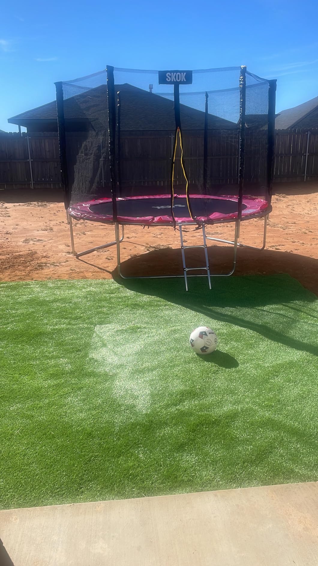 SKOK Trampoline for Kids, 400LBS Outdoor Trampoline with Net-ASTM Approved Trampoline for Children and Adults customer photo 2