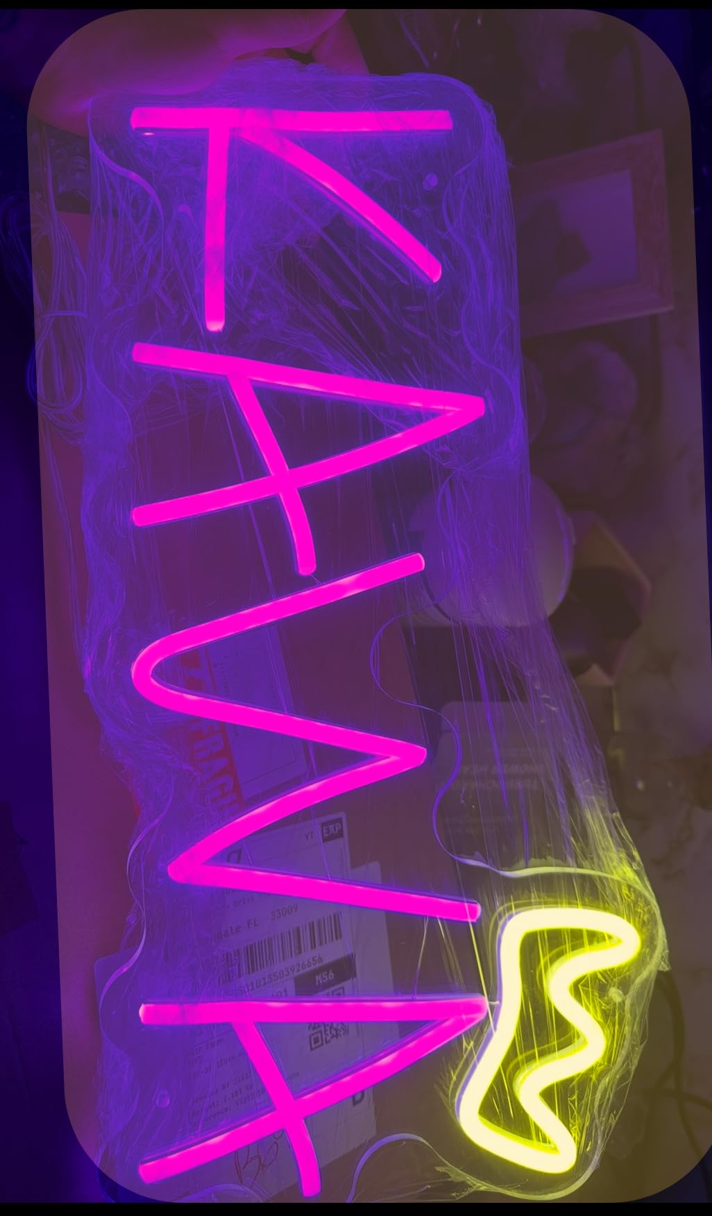 OBTAIN Custom Neon Signs, Neon Sign Customizable for Wall Decor, Personalized Neon Sign for Wedding Birthday Party Gift Party Bar Game Room Home Business Shop Name Logo customer photo 1