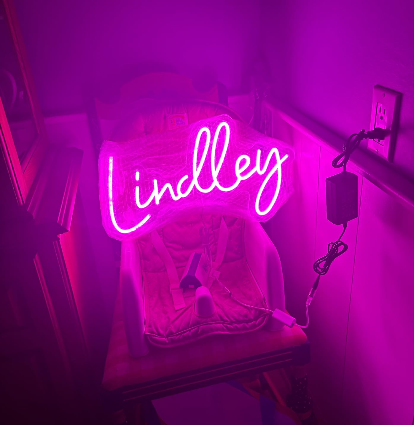 OBTAIN Custom Neon Signs, Neon Sign Customizable for Wall Decor, Personalized Neon Sign for Wedding Birthday Party Gift Party Bar Game Room Home Business Shop Name Logo customer photo 2