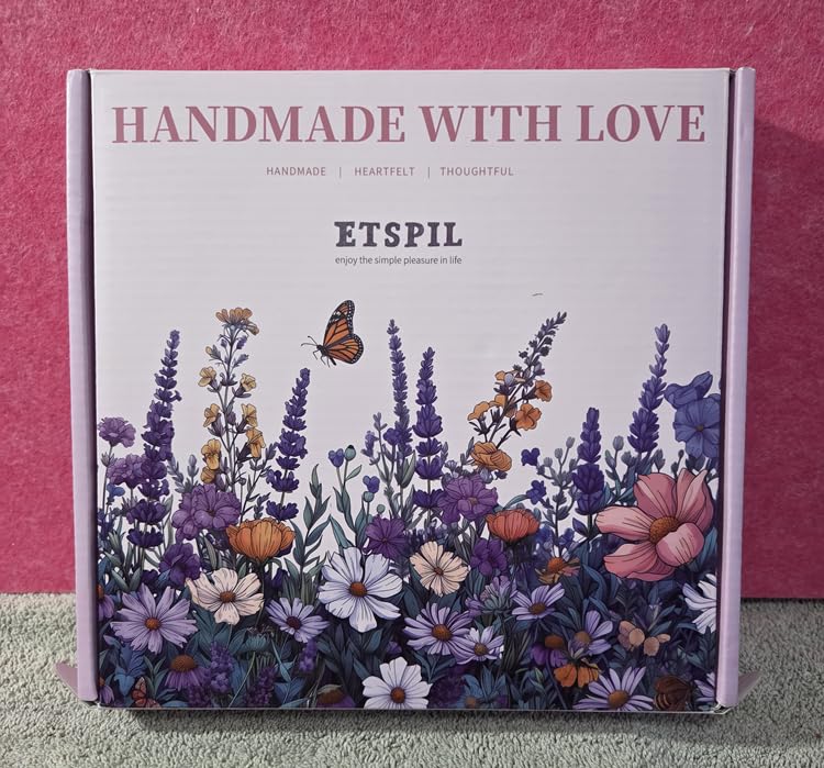 ETSPIL Embroidery Kit for Beginners Adults, Includes Unique Magnetic Needle Minder & Tube, Expert-Led Step-by-Step 4K Video Tutorials, Bound Guide Booklet, Rigid Craft Gift Box customer photo 2